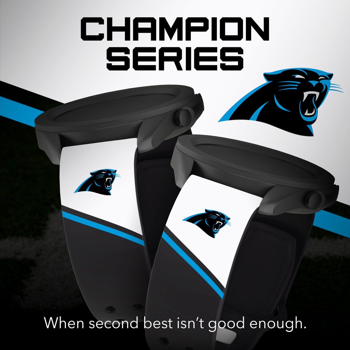 Carolina Panthers HD Champion Series Samsung Galaxy Watch Band