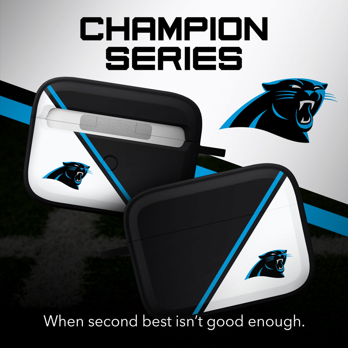 Carolina Panthers HDX Champion Series Case Cover Compatible with Apple AirPods Pro 1 &amp; 2