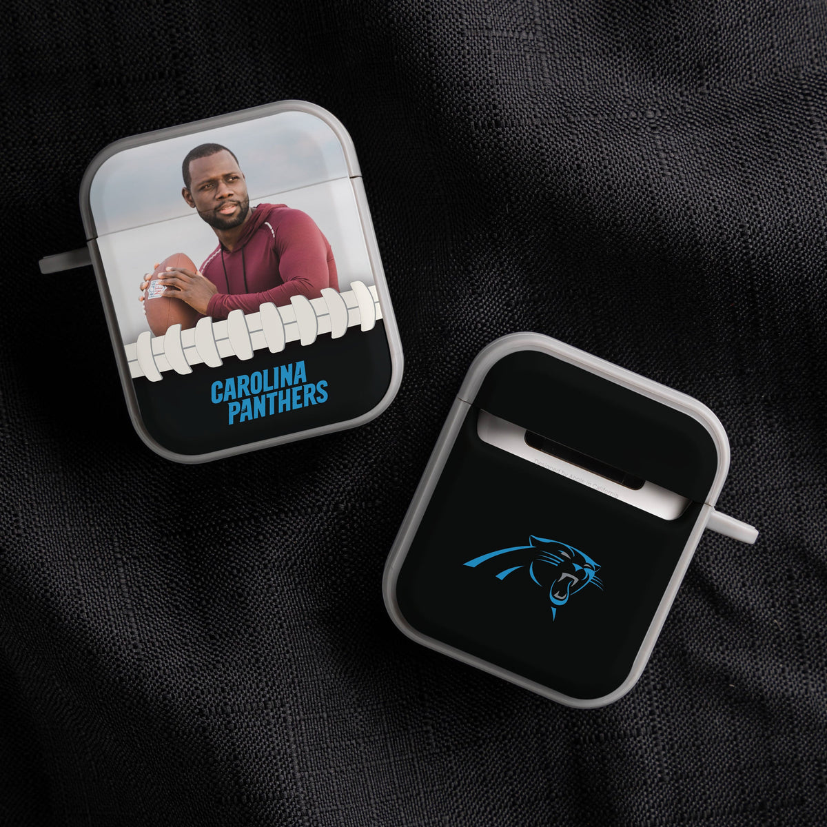 Carolina Panthers Custom Photo HDX Apple AirPods Gen 1 &amp; 2 Case Cover