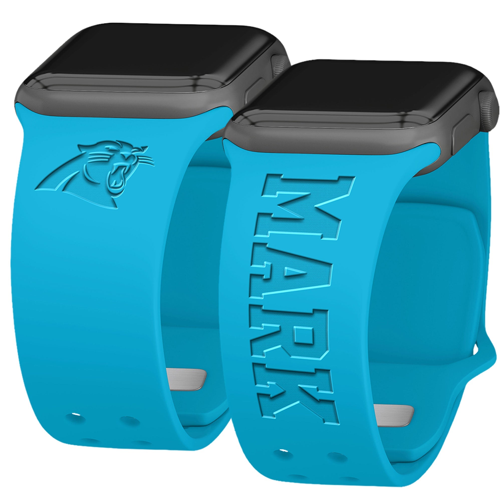 Carolina Panthers Custom Engraved Apple Watch Band