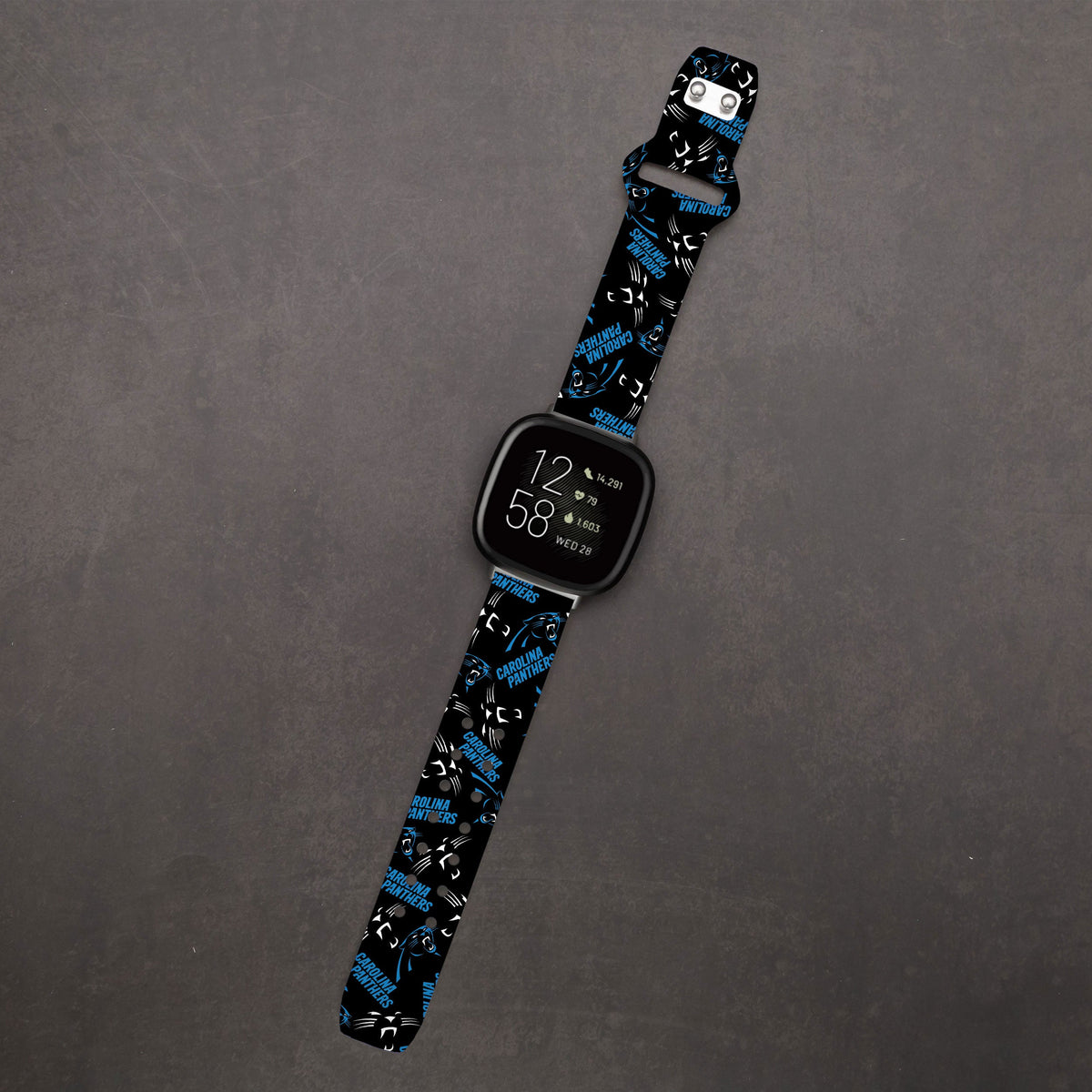 Carolina Panthers HD Fitbit Versa 3 and Sense 1 Watch Band