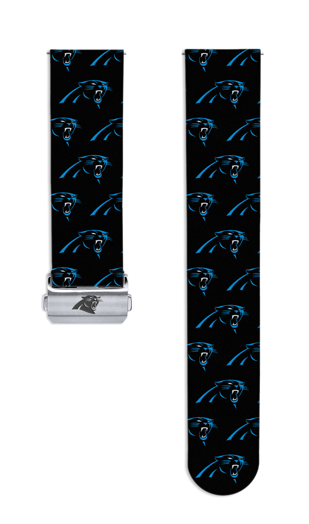 Carolina Panthers Full Print Quick Change Watch Band With Engraved Buckle - AffinityBands