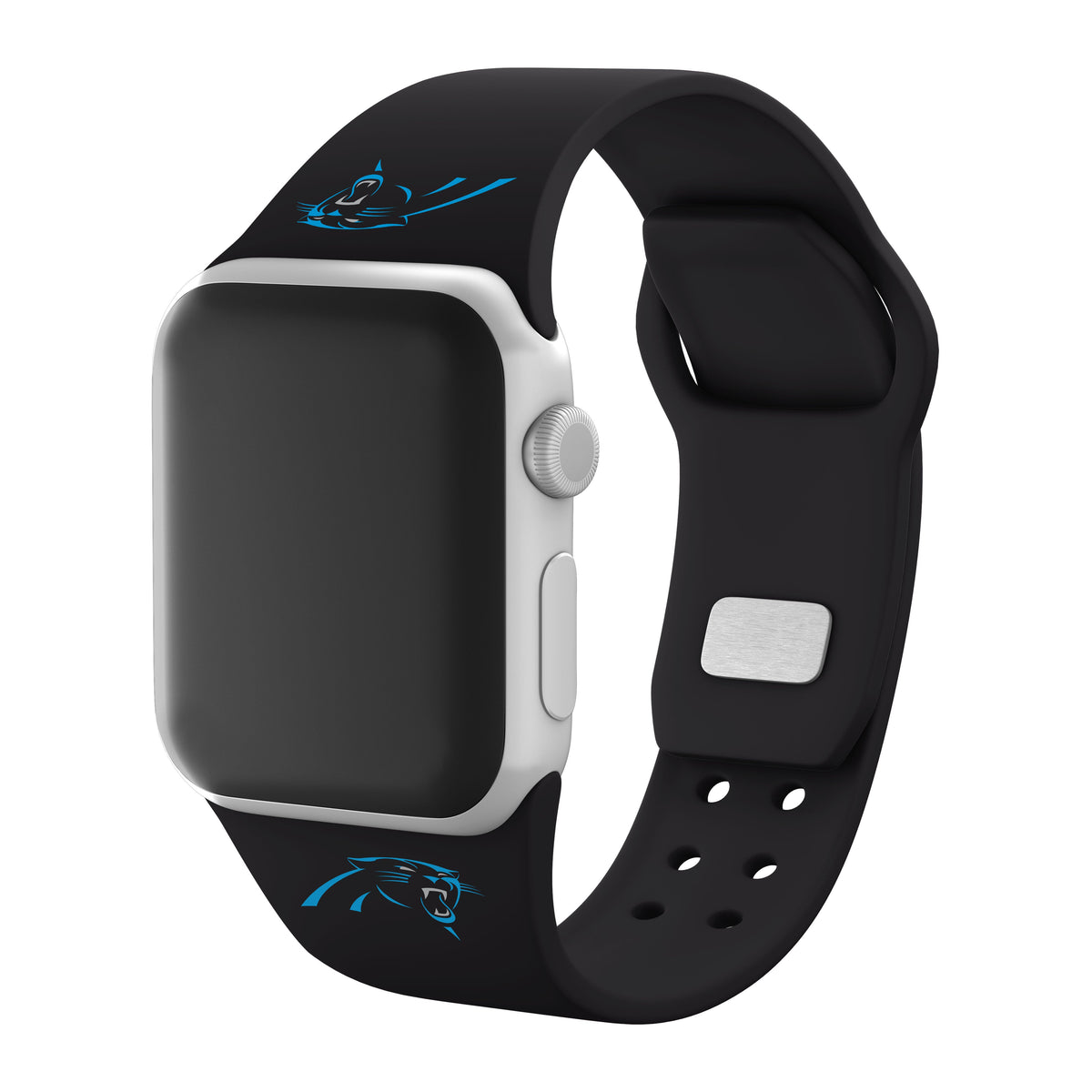 Carolina Panthers Silicone Apple Watch Band - Game Time