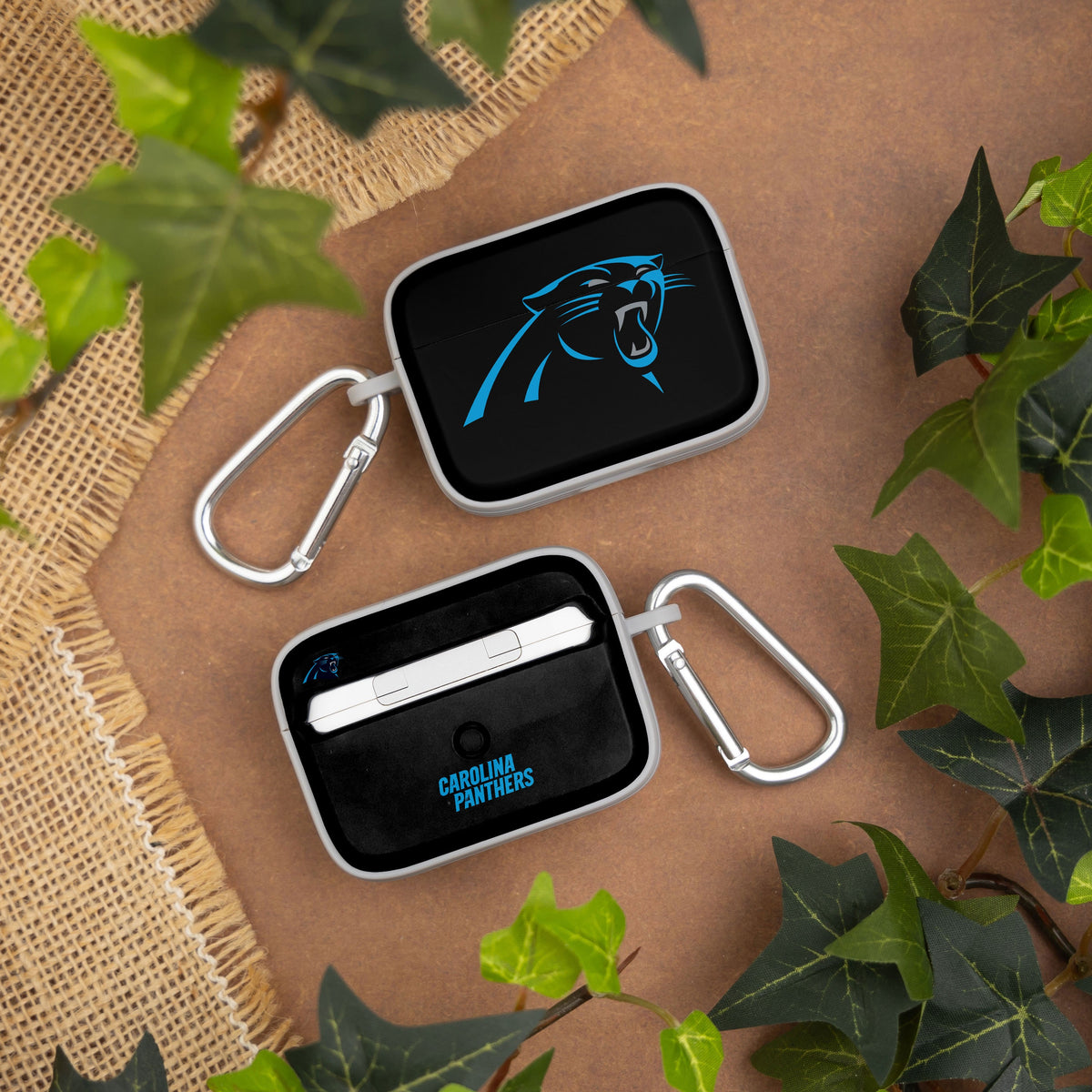 Carolina Panthers HDX Custom Name Apple AirPods Pro 1 &amp; 2 Case Cover (Classic)