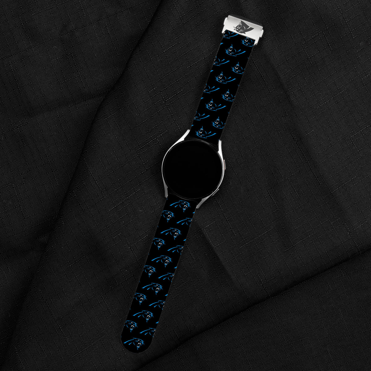 Game Time Carolina Panthers Signature Series Quick Change Watch Band With Engraved Buckle