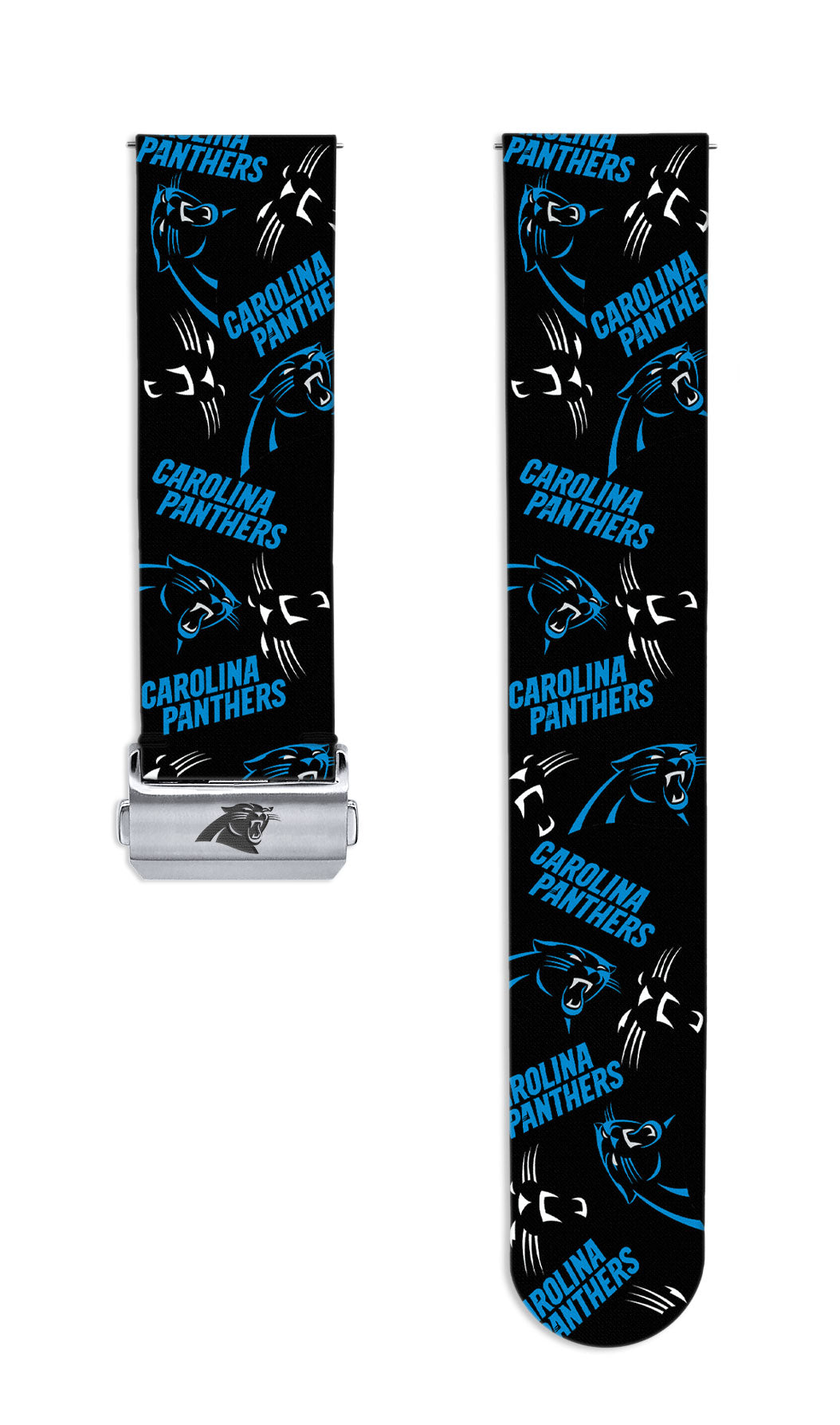 Carolina Panthers Full Print Quick Change Watch Band With Engraved Buckle - AffinityBands