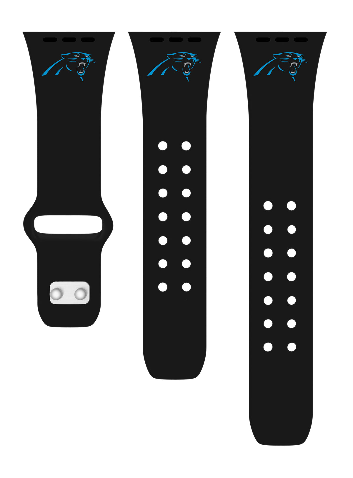Carolina Panthers Silicone Apple Watch Band - Game Time