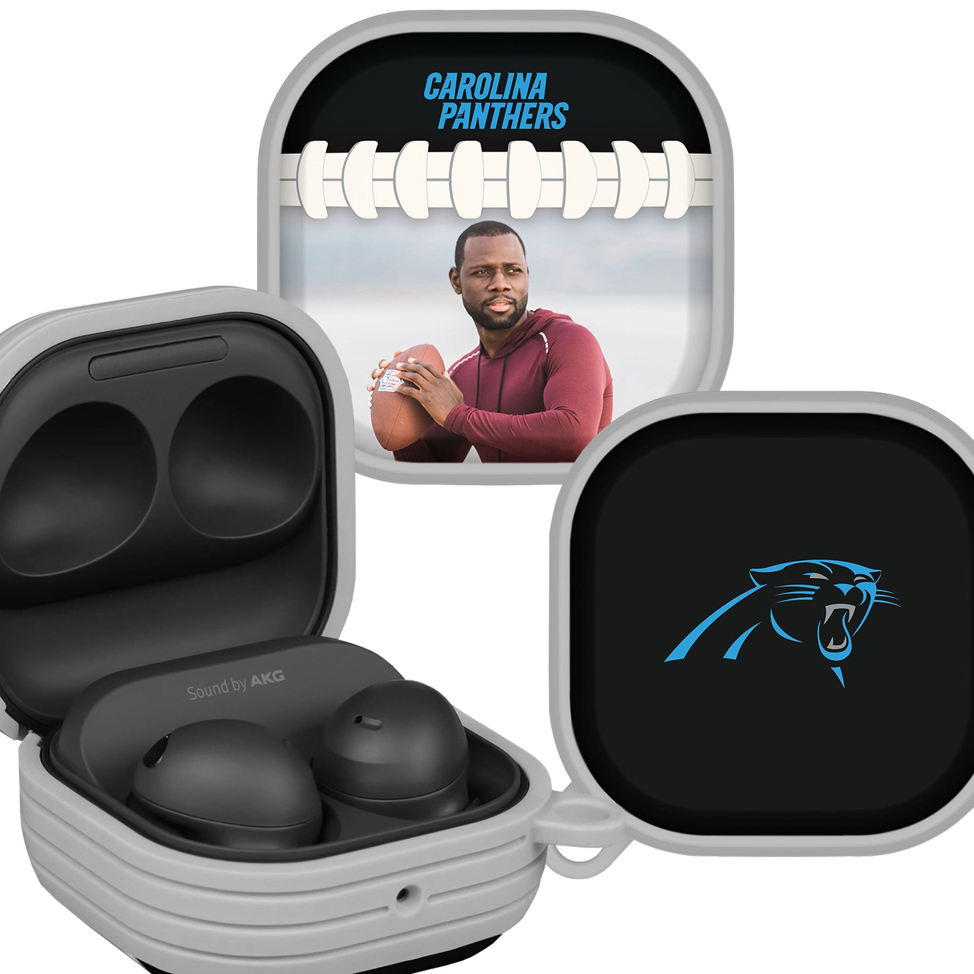 Carolina Panthers Custom Photo HDX Samsung Galaxy Buds Pro and Buds Live Case Cover