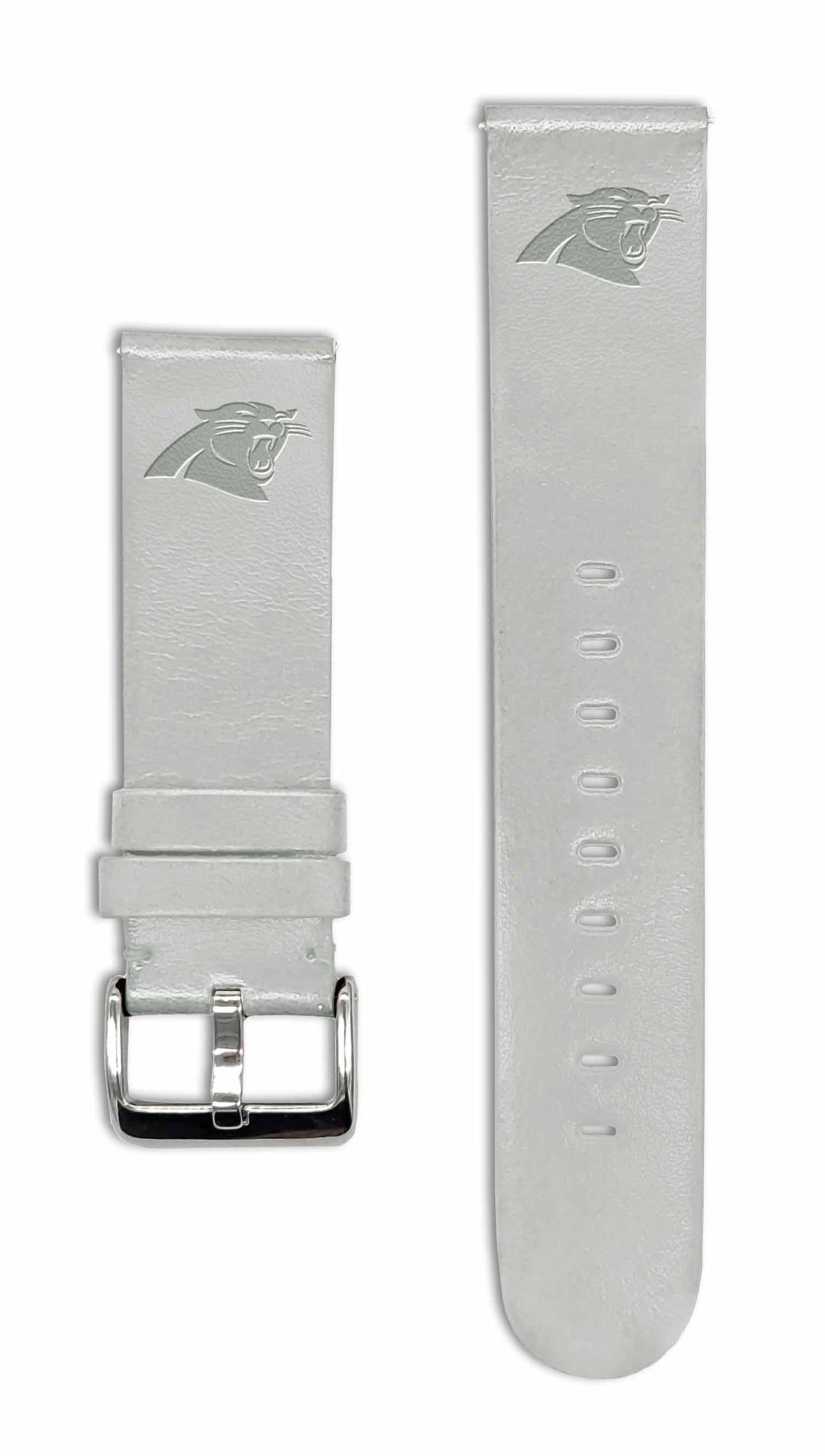 Carolina Panthers Quick Change Leather Watch Band - USA Sewn - AffinityBands