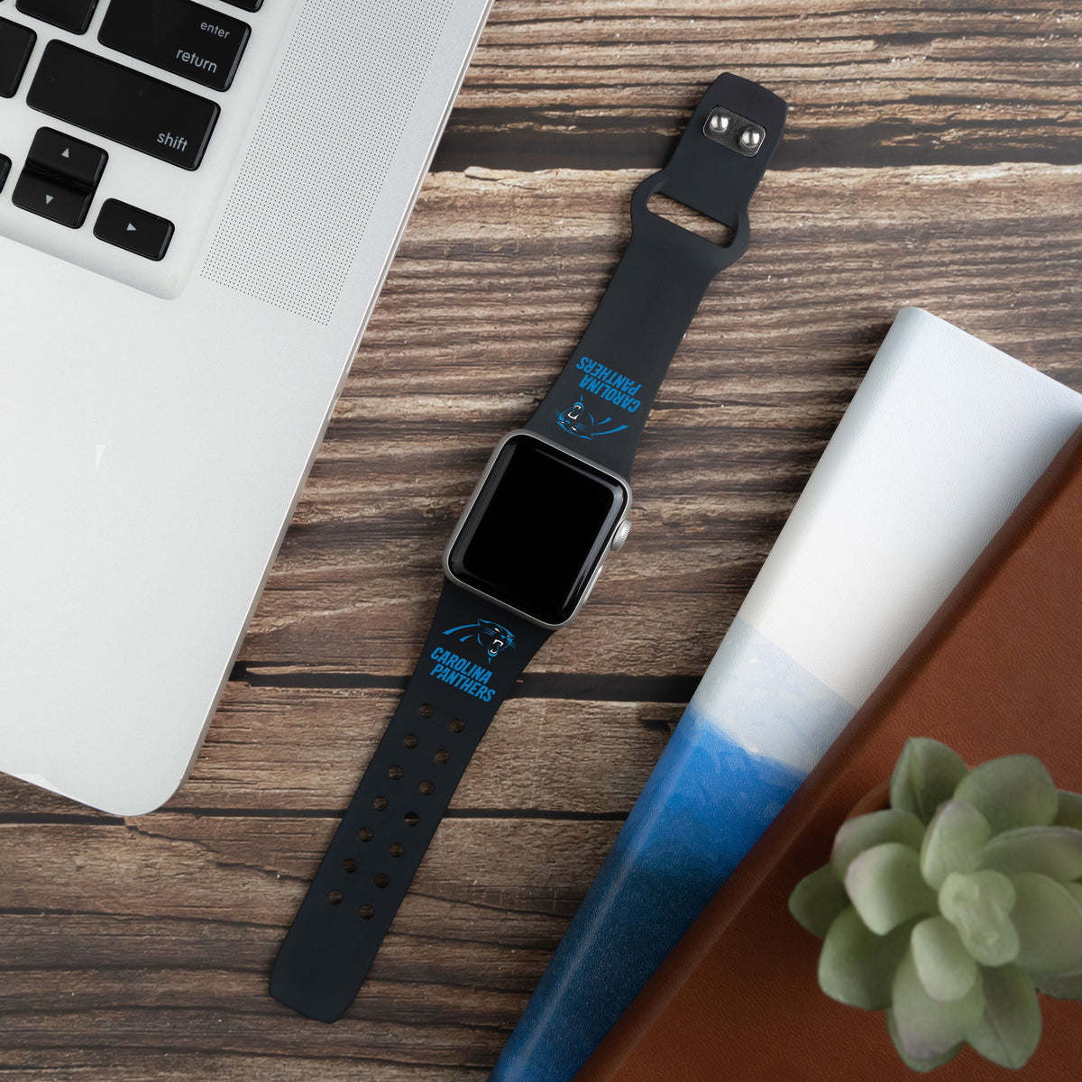GAME TIME Carolina Panthers HD Elite Edition Apple Watch Band