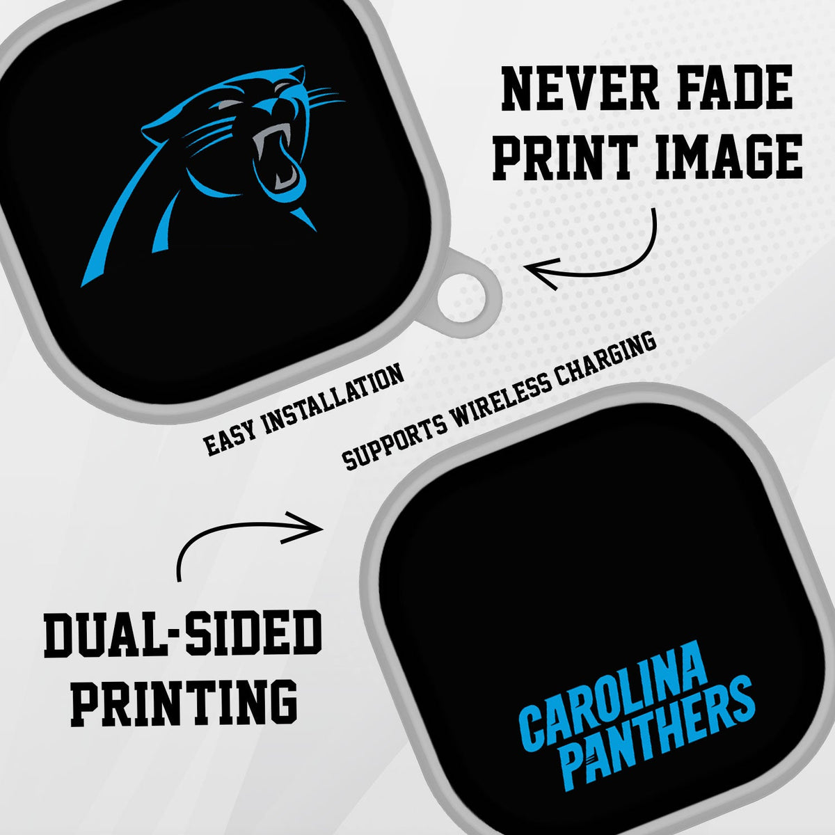 Carolina Panthers HDX Samsung Galaxy Buds Pro &amp; Buds Live Case Cover