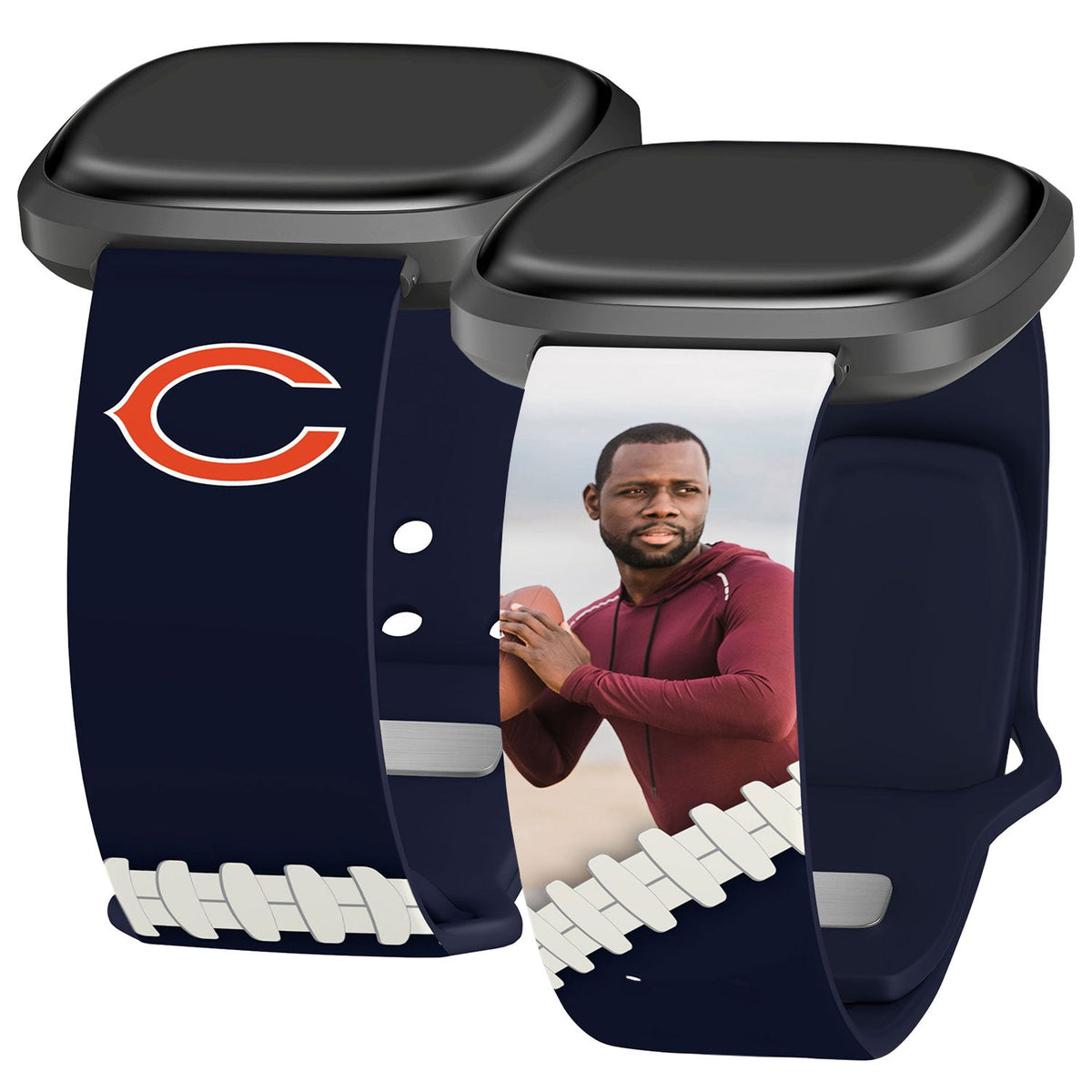 Chicago Bears Custom Photo HD Fitbit Versa 3 &amp; Sense 1 Watch Band
