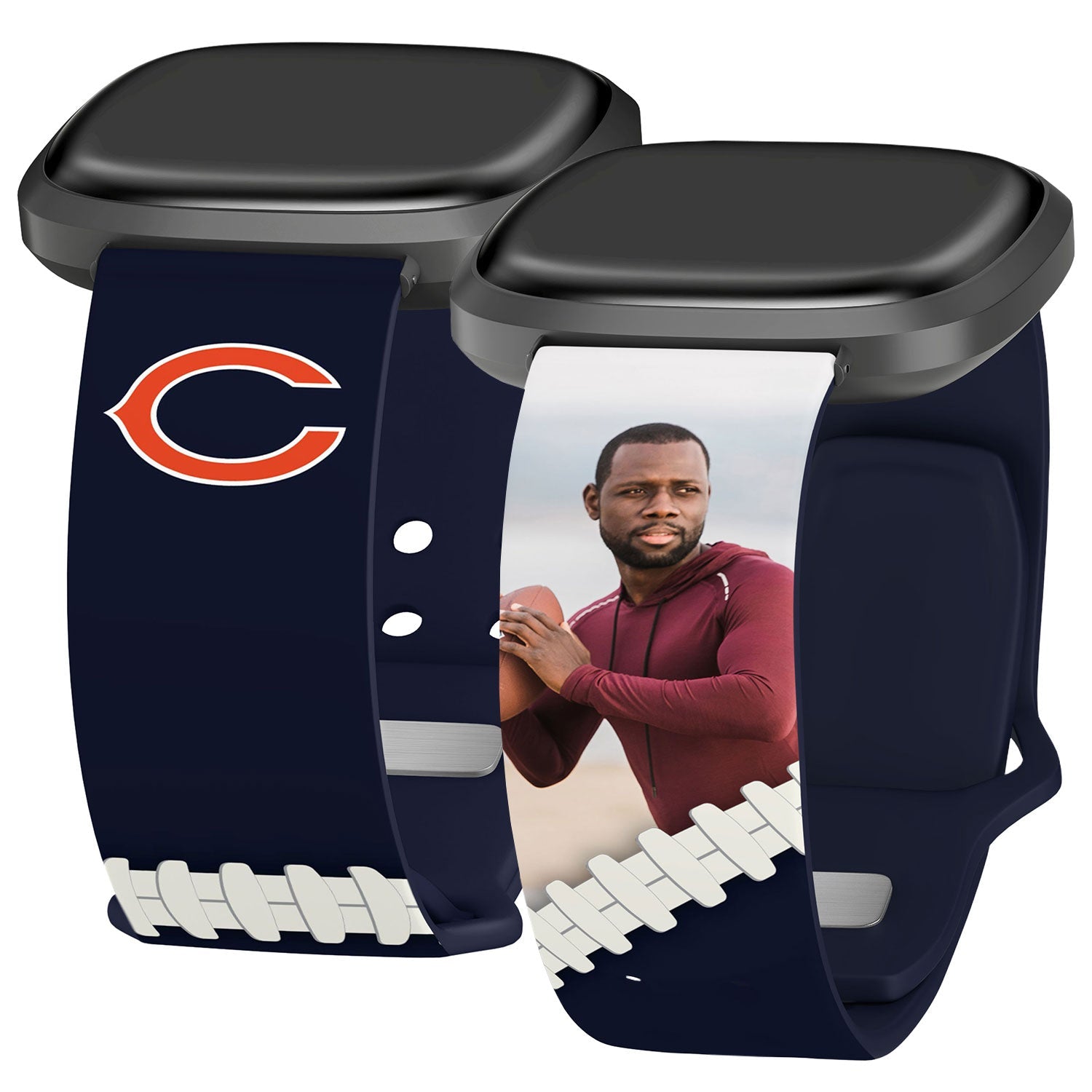 Chicago Bears Custom Photo HD Fitbit Versa 3 & Sense 1 Watch Band