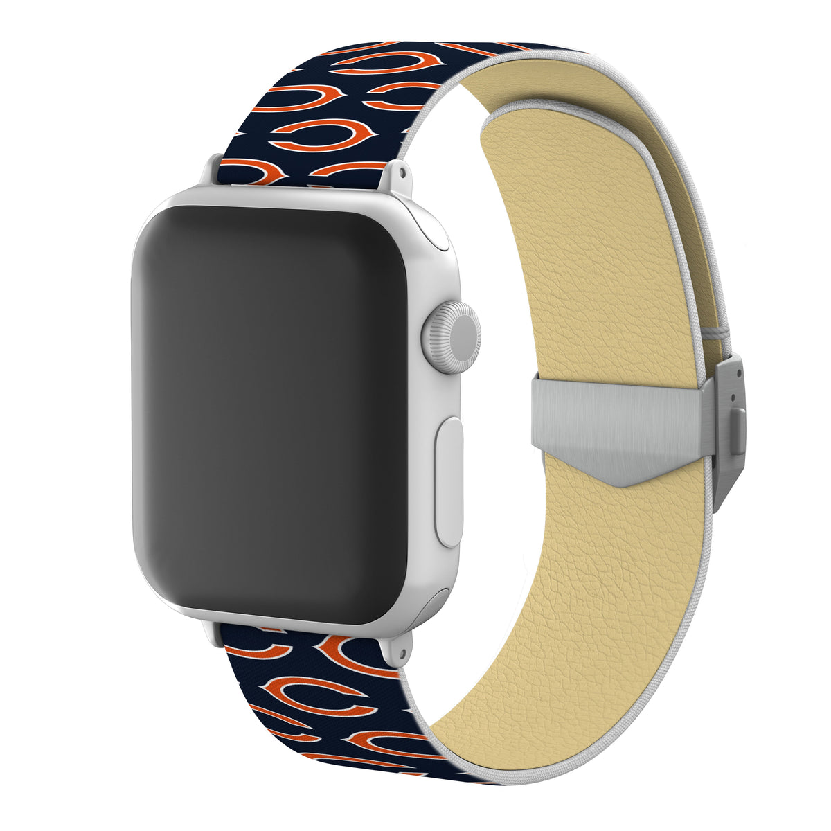 Chicago Bears Full Print Watch Band With Engraved Buckle - AffinityBands