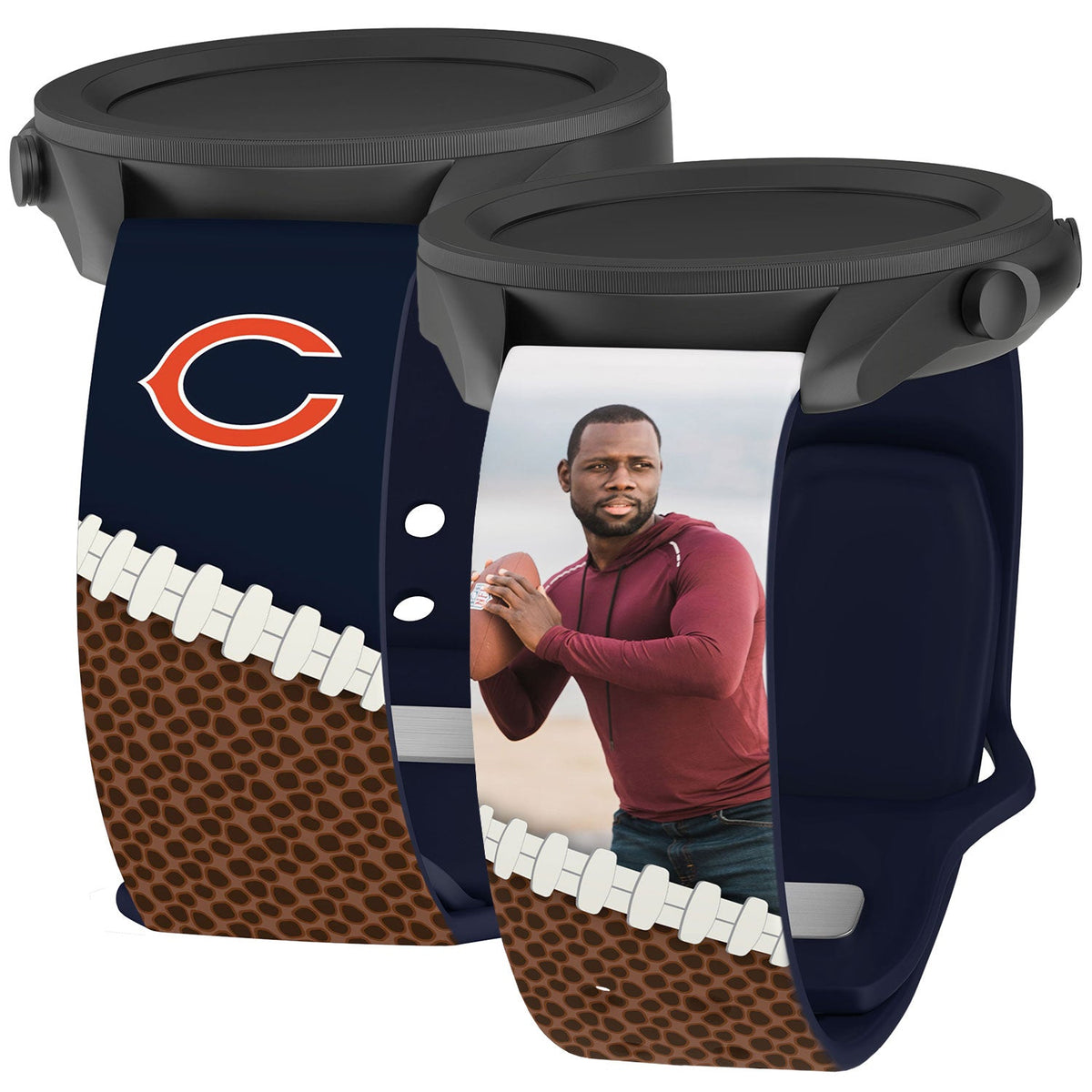 Chicago Bears Custom Photo HD Samsung Galaxy Watch Band