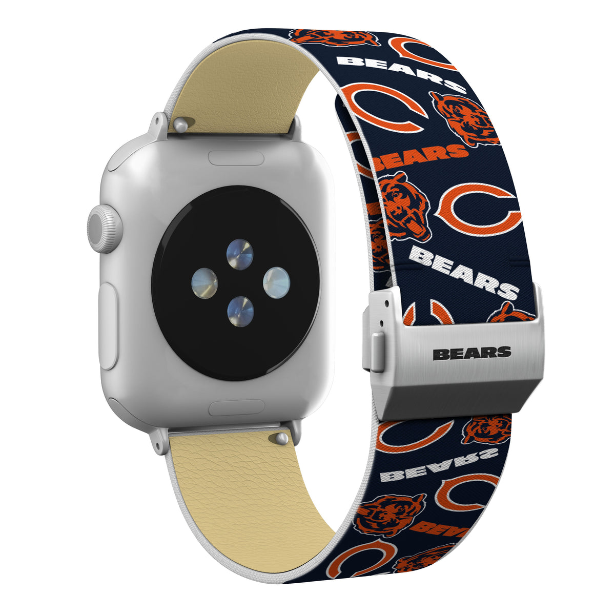 Chicago Bears Full Print Watch Band With Engraved Buckle - AffinityBands