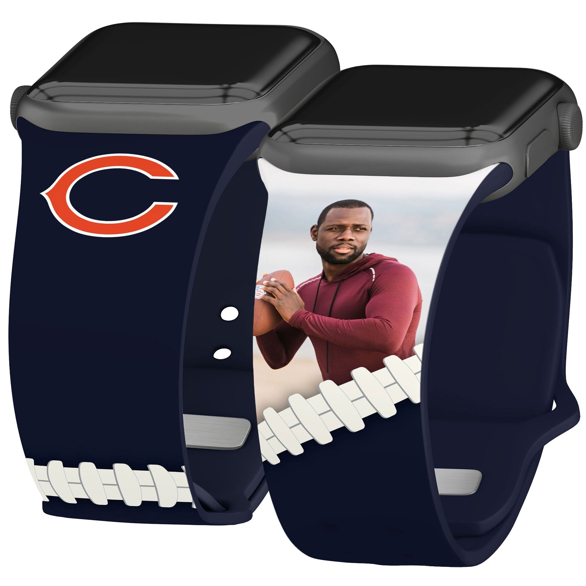 Chicago Bears Custom Photo HD Apple Watch Band