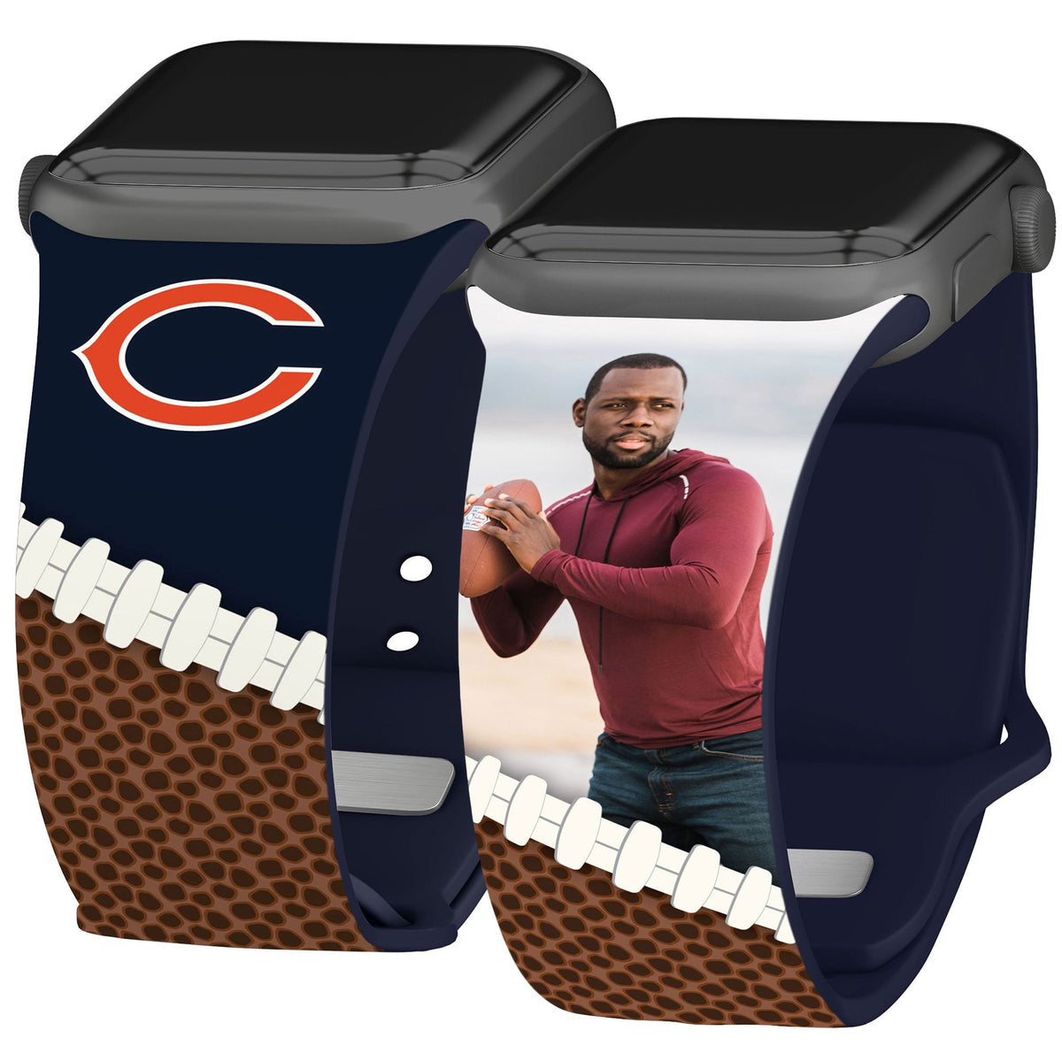 Chicago Bears Custom Photo HD Apple Watch Band