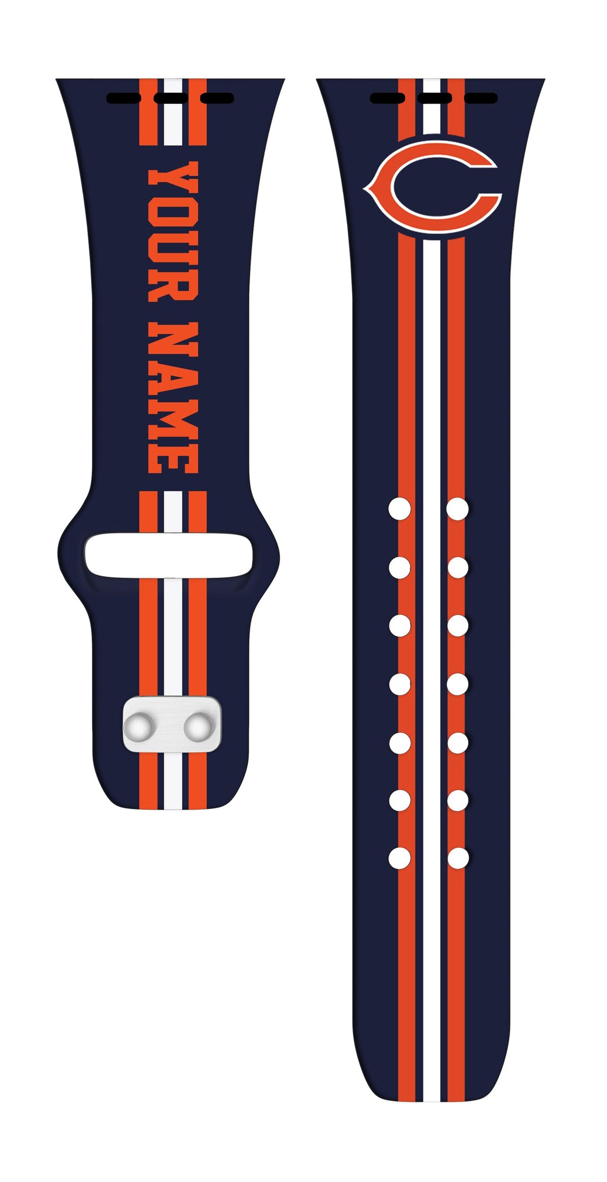 Chicago Bears Custom Name HD Apple Watch Band