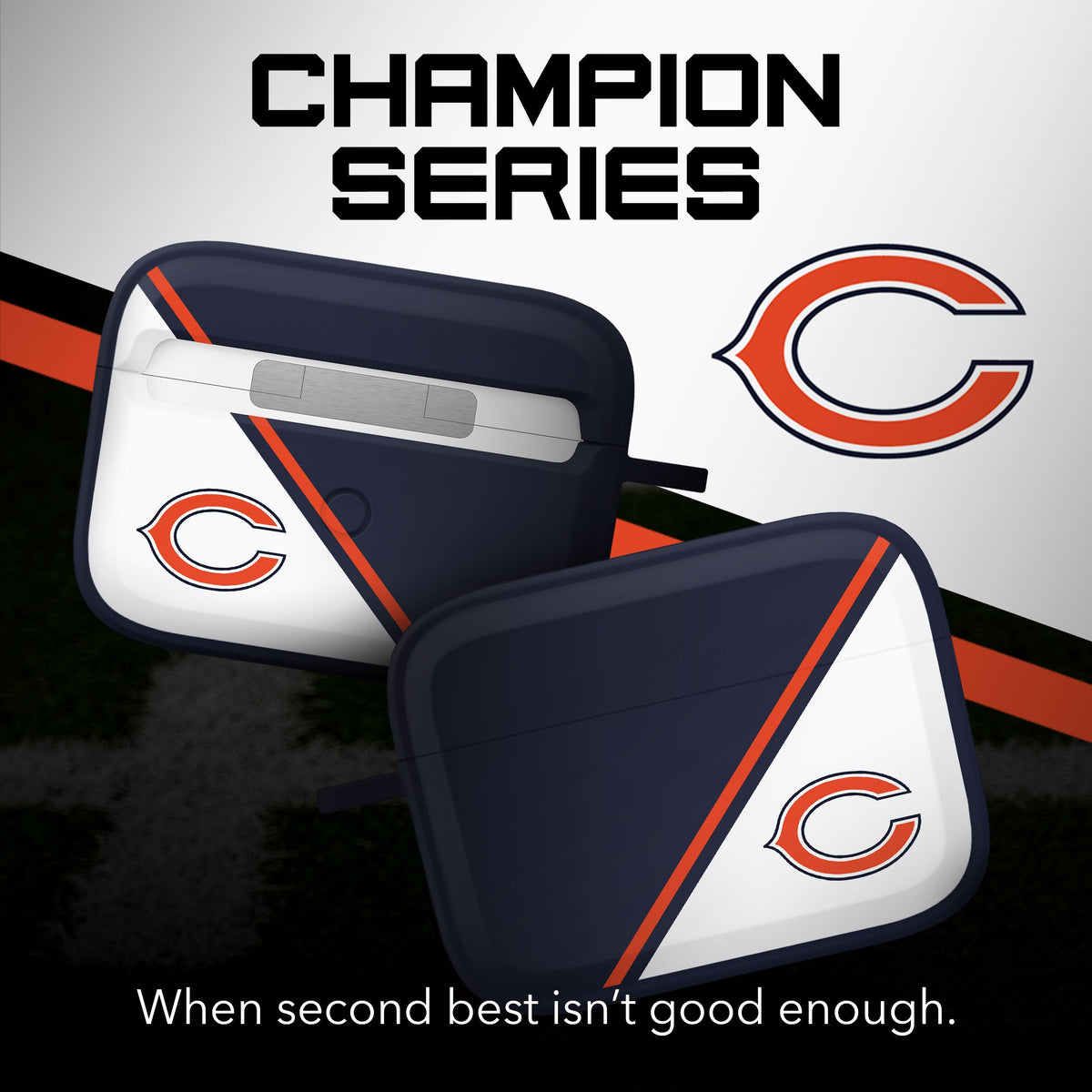 Chicago Bears HDX Champion Series Case Cover Compatible with Apple AirPods Pro 1 &amp; 2