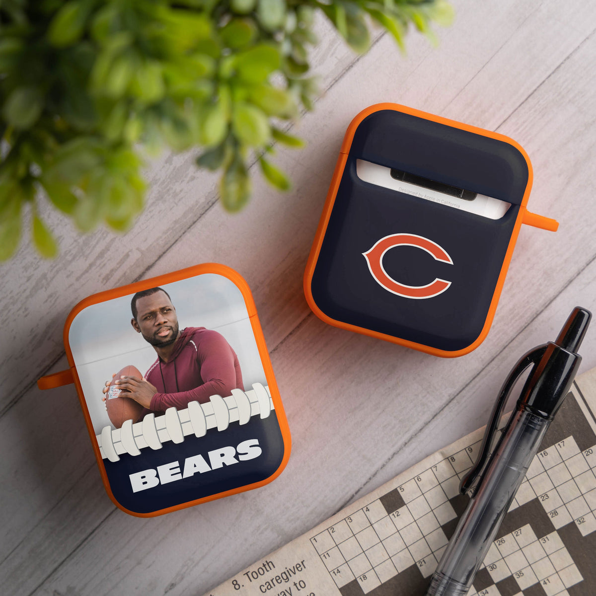 Chicago Bears Custom Photo HDX Apple AirPods Gen 1 &amp; 2 Case Cover
