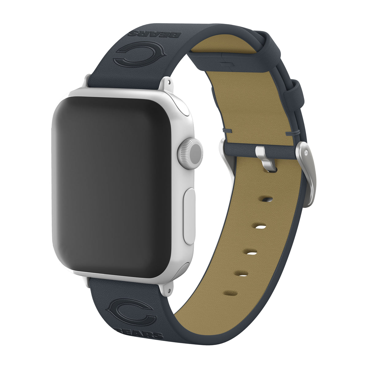 Game Time Chicago Bears Apple Leather Watch Band - USA Sewn
