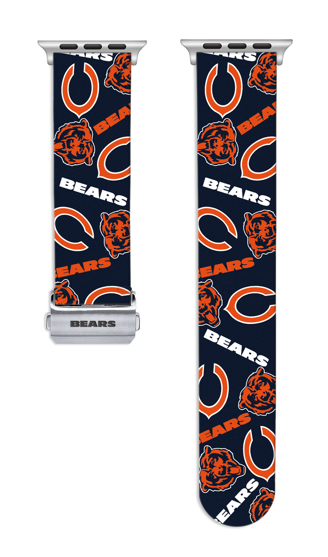 Chicago Bears Full Print Watch Band With Engraved Buckle - AffinityBands