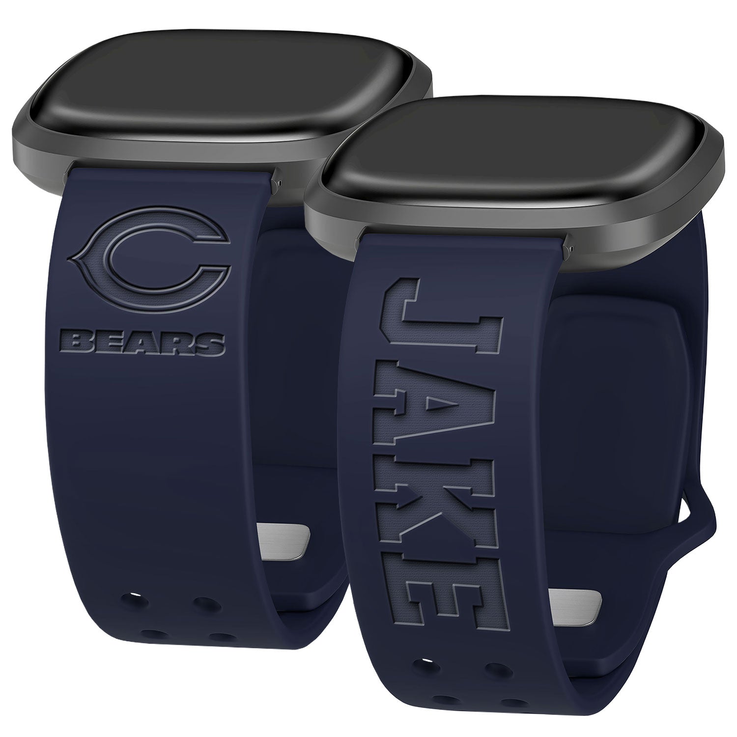 Chicago Bears Custom Engraved Fitbit Versa 3 and Sense 1 Watch Band