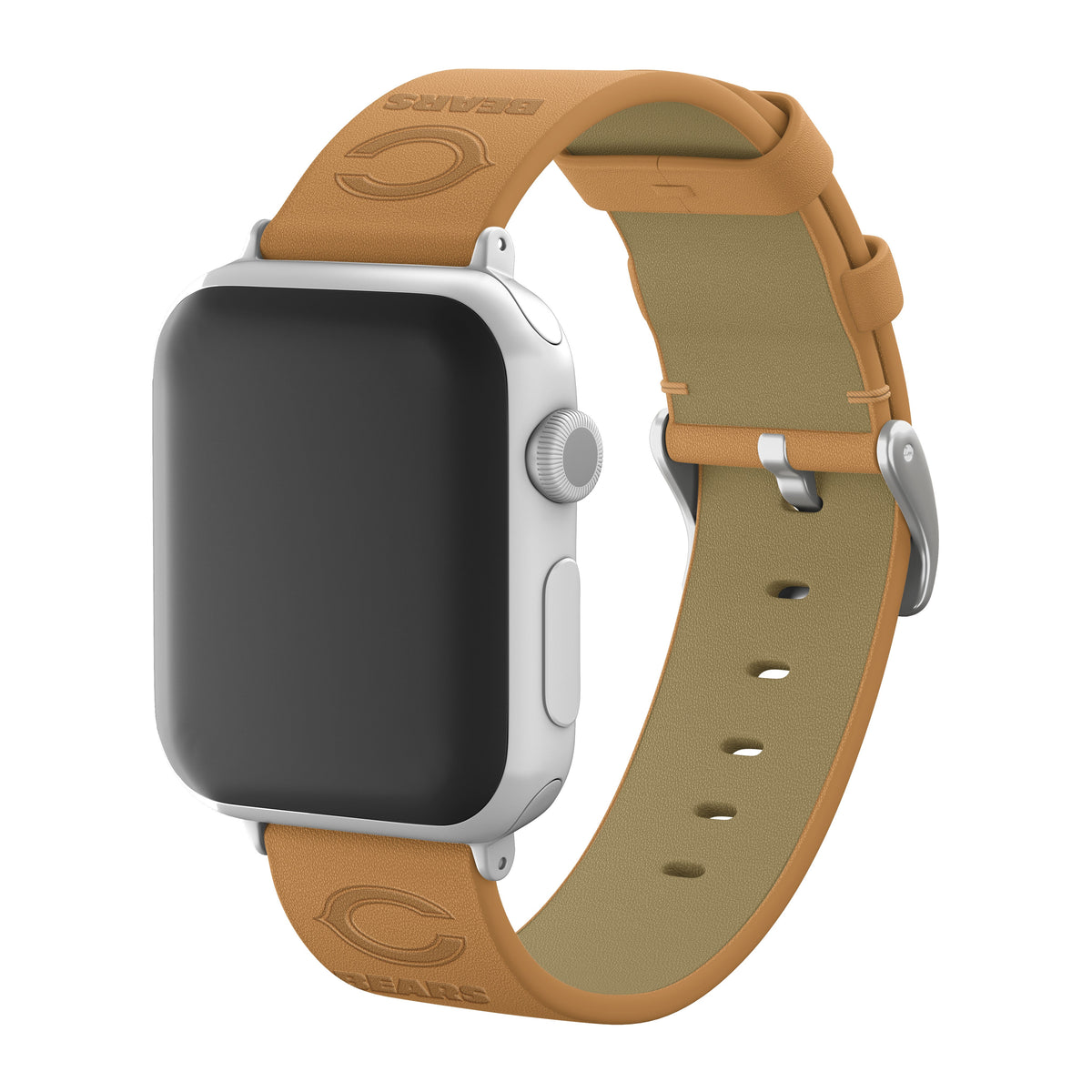 Game Time Chicago Bears Apple Leather Watch Band - USA Sewn