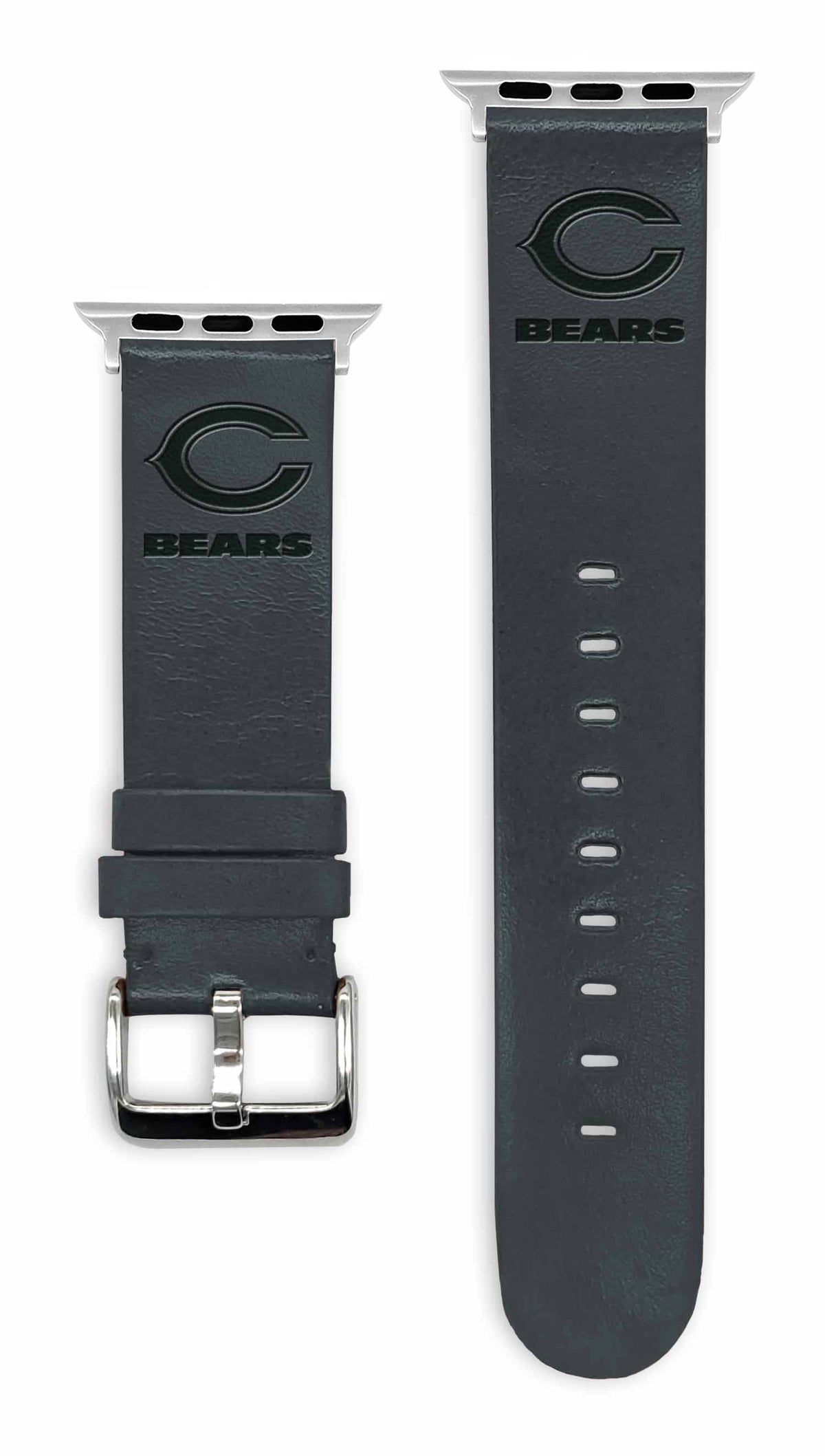 Game Time Chicago Bears Apple Leather Watch Band - USA Sewn