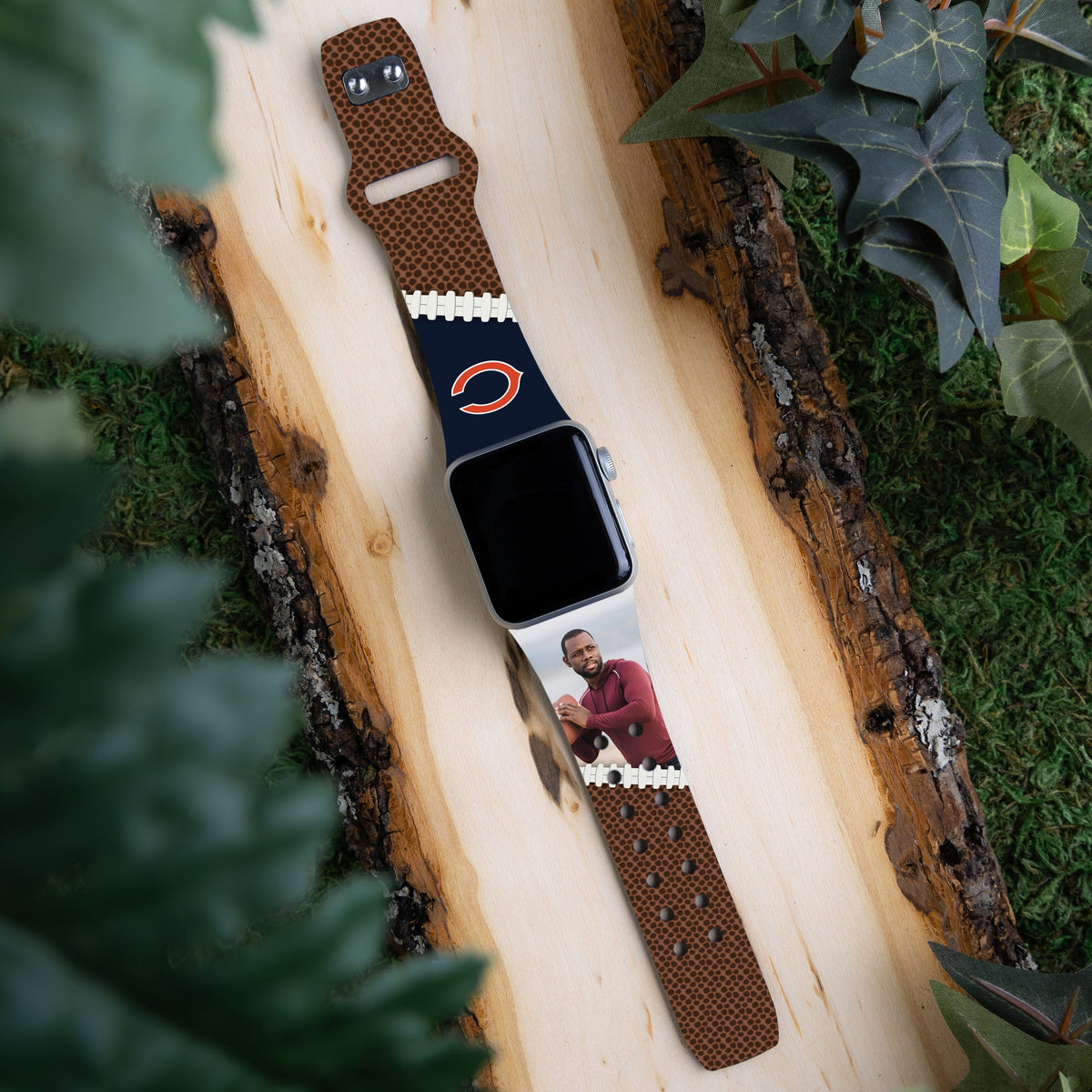 Chicago Bears Custom Photo HD Apple Watch Band