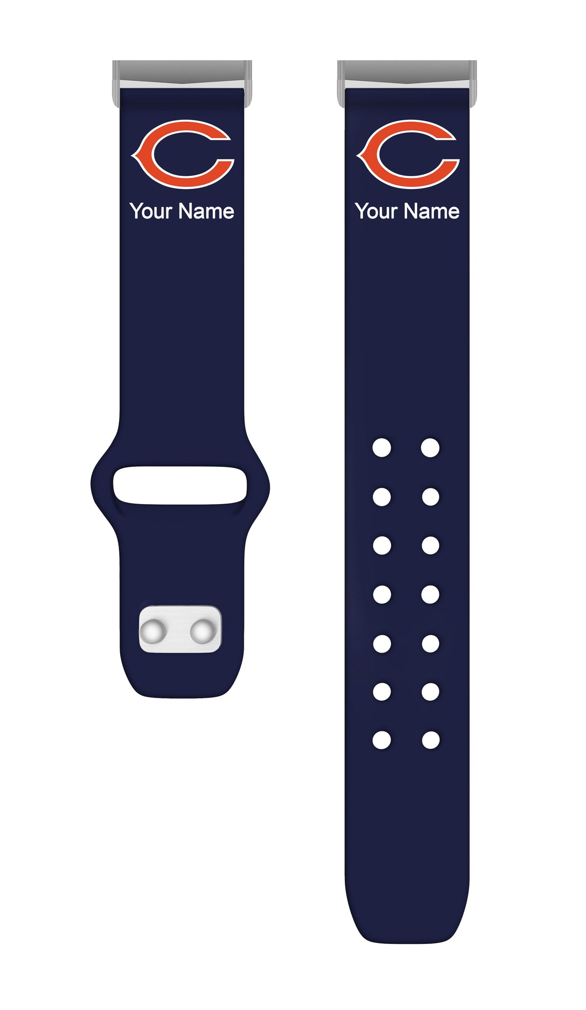 GAME TIME Chicago Bears Custom Name HD Fitbit Versa 3 &amp; Sense 1 Watch Band