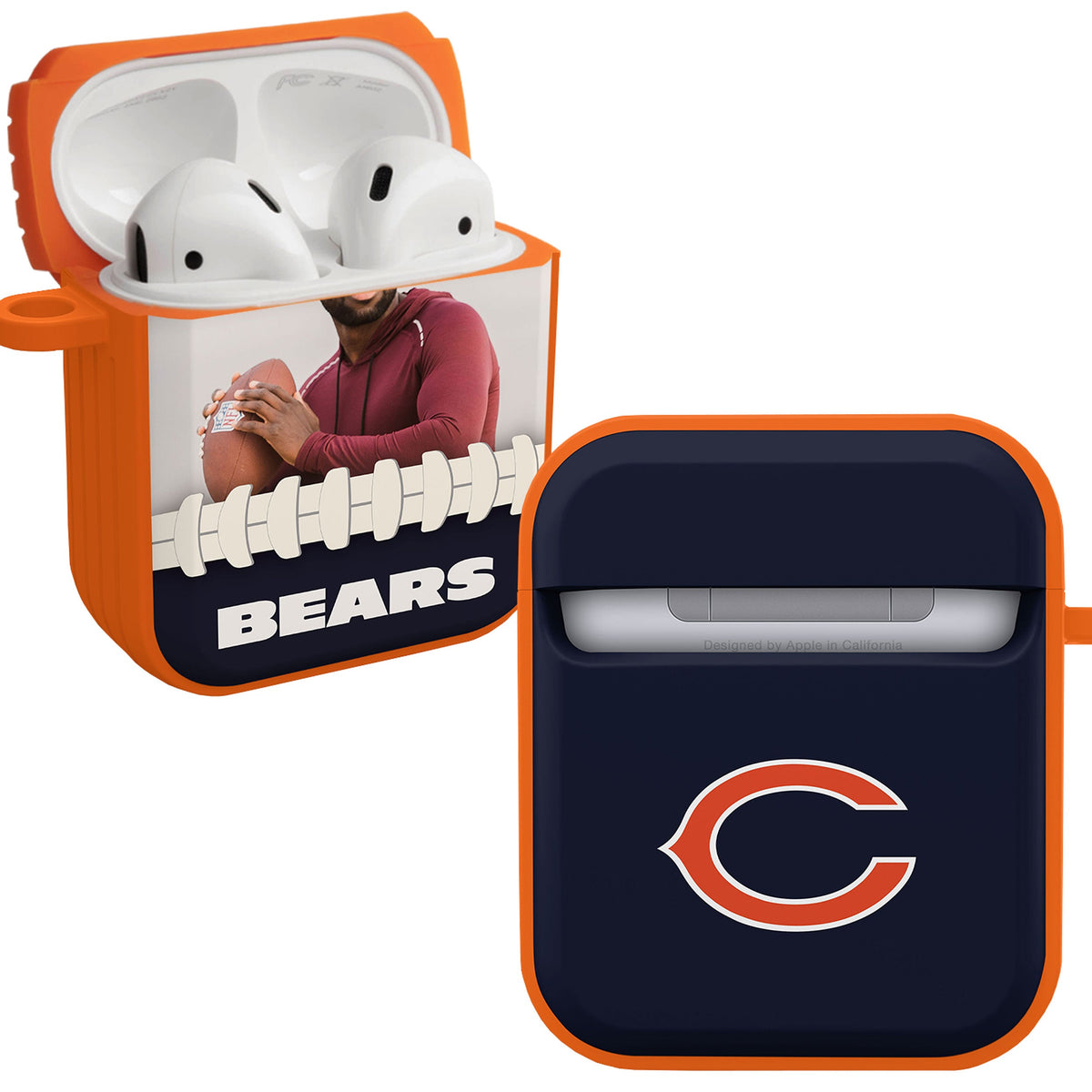 Chicago Bears Custom Photo HDX Apple AirPods Gen 1 &amp; 2 Case Cover