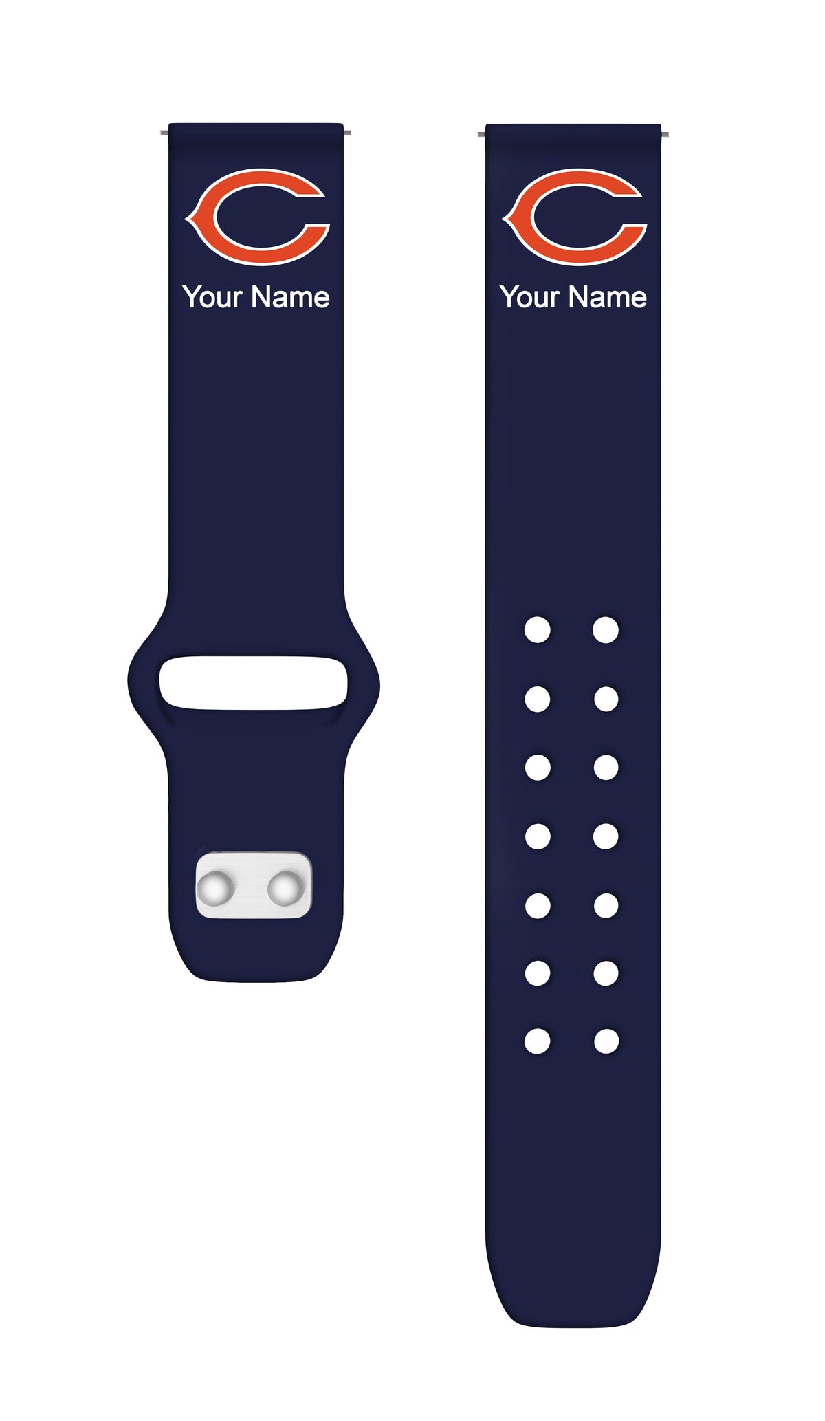 GAME TIME Chicago Bears Custom Name HD Quick Change Watch Band