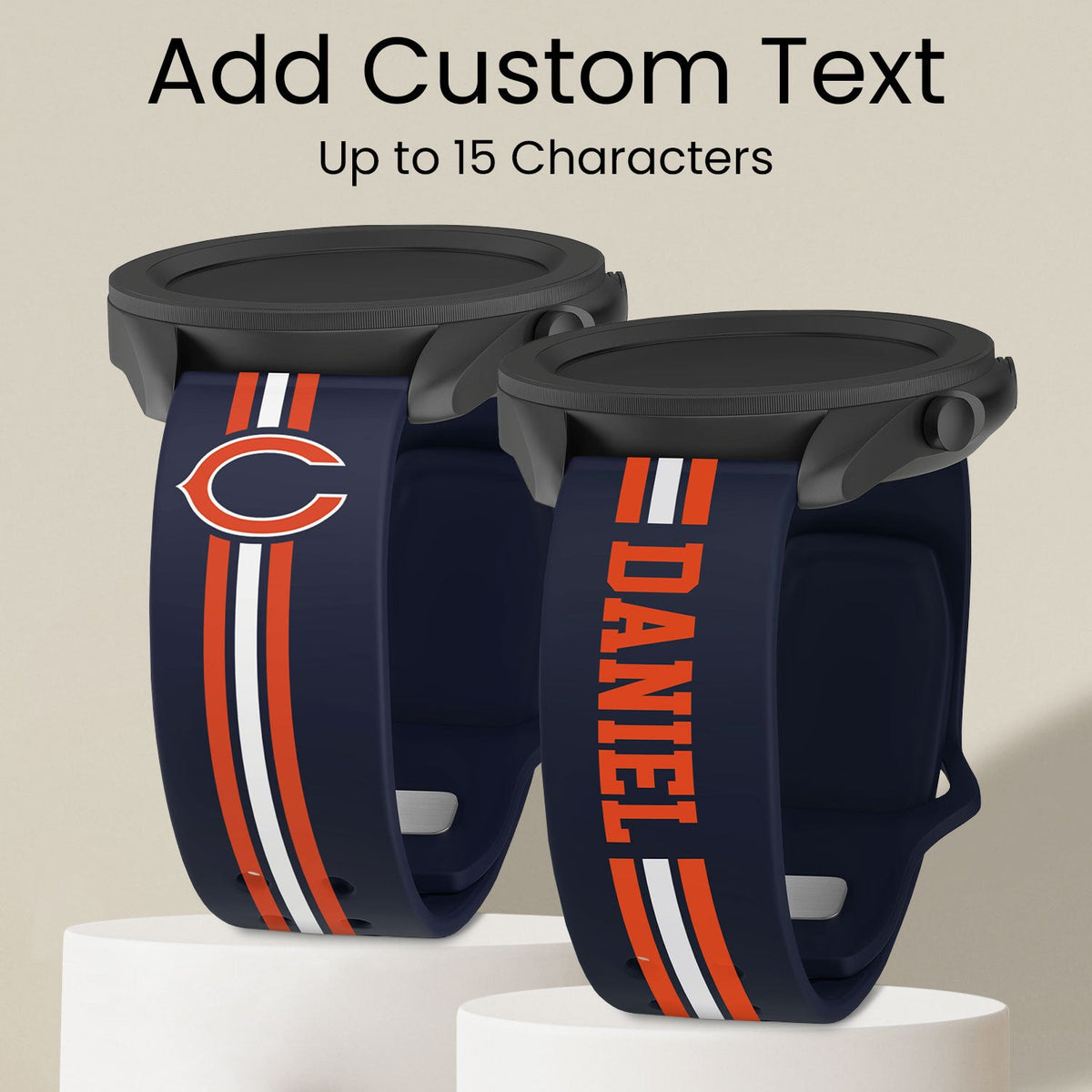 Chicago Bears Custom Name HD Watch Band