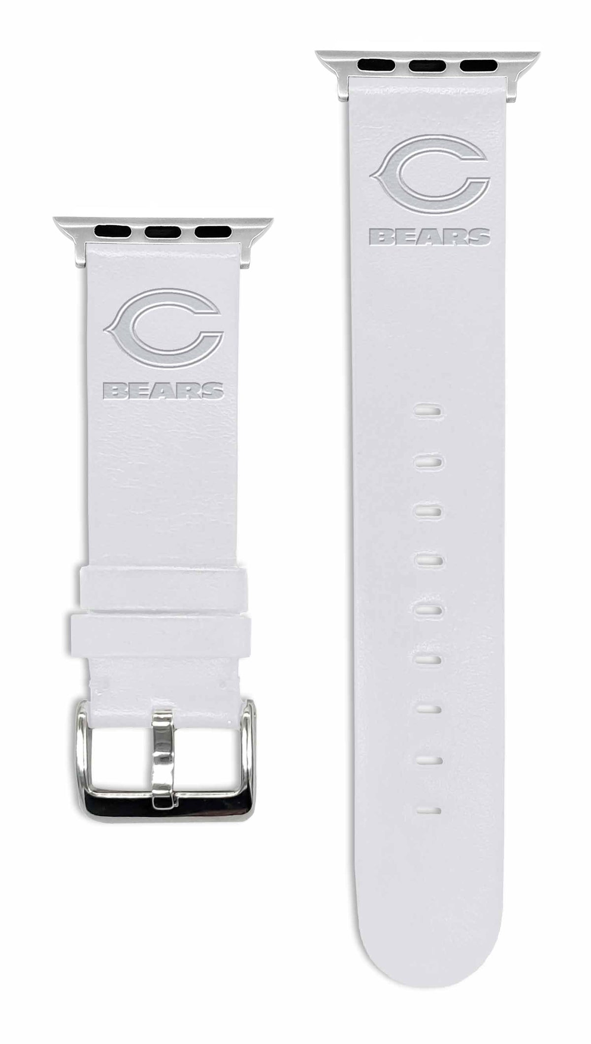 Game Time Chicago Bears Apple Leather Watch Band - USA Sewn