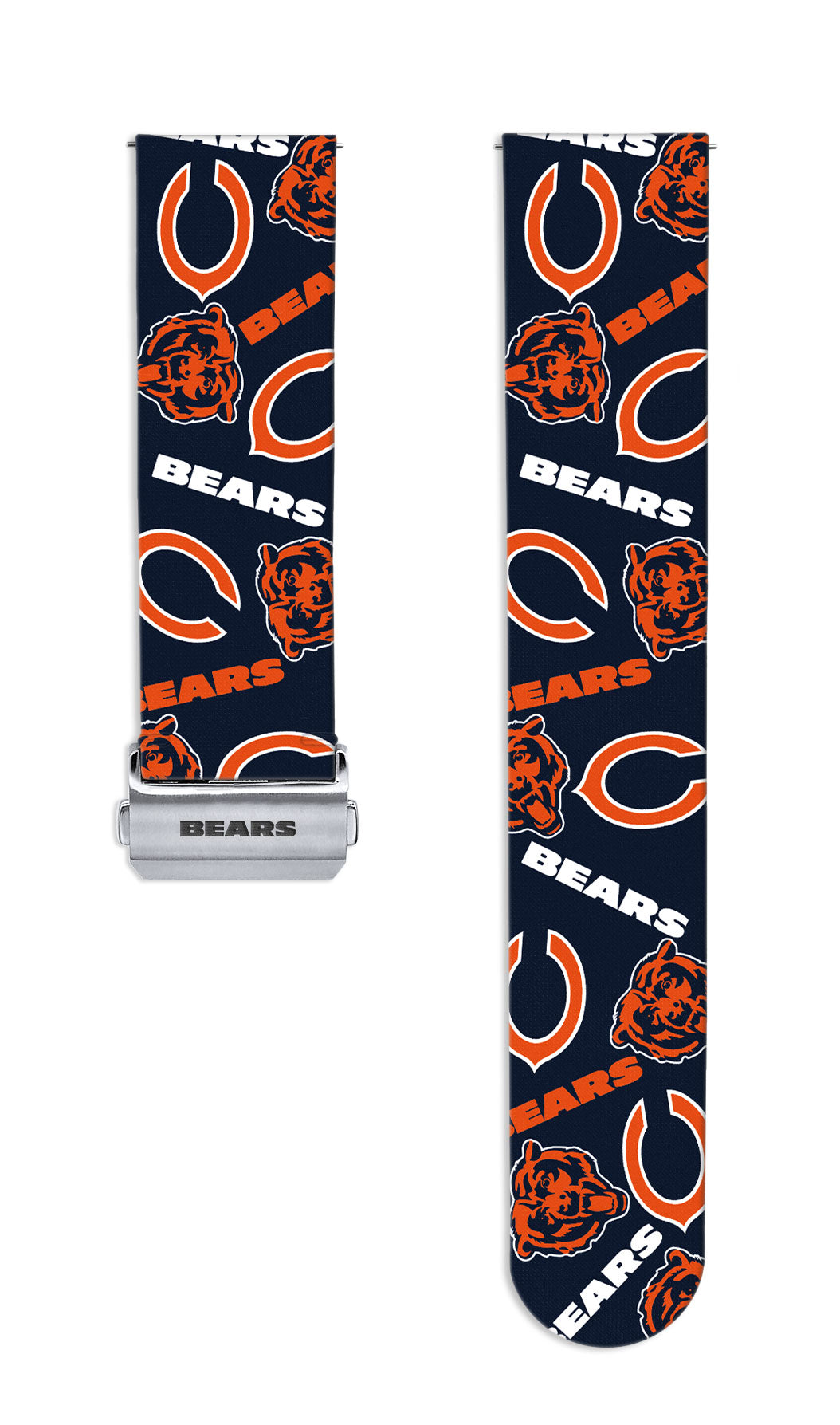 Chicago Bears Full Print Quick Change Watch Band With Engraved Buckle - AffinityBands