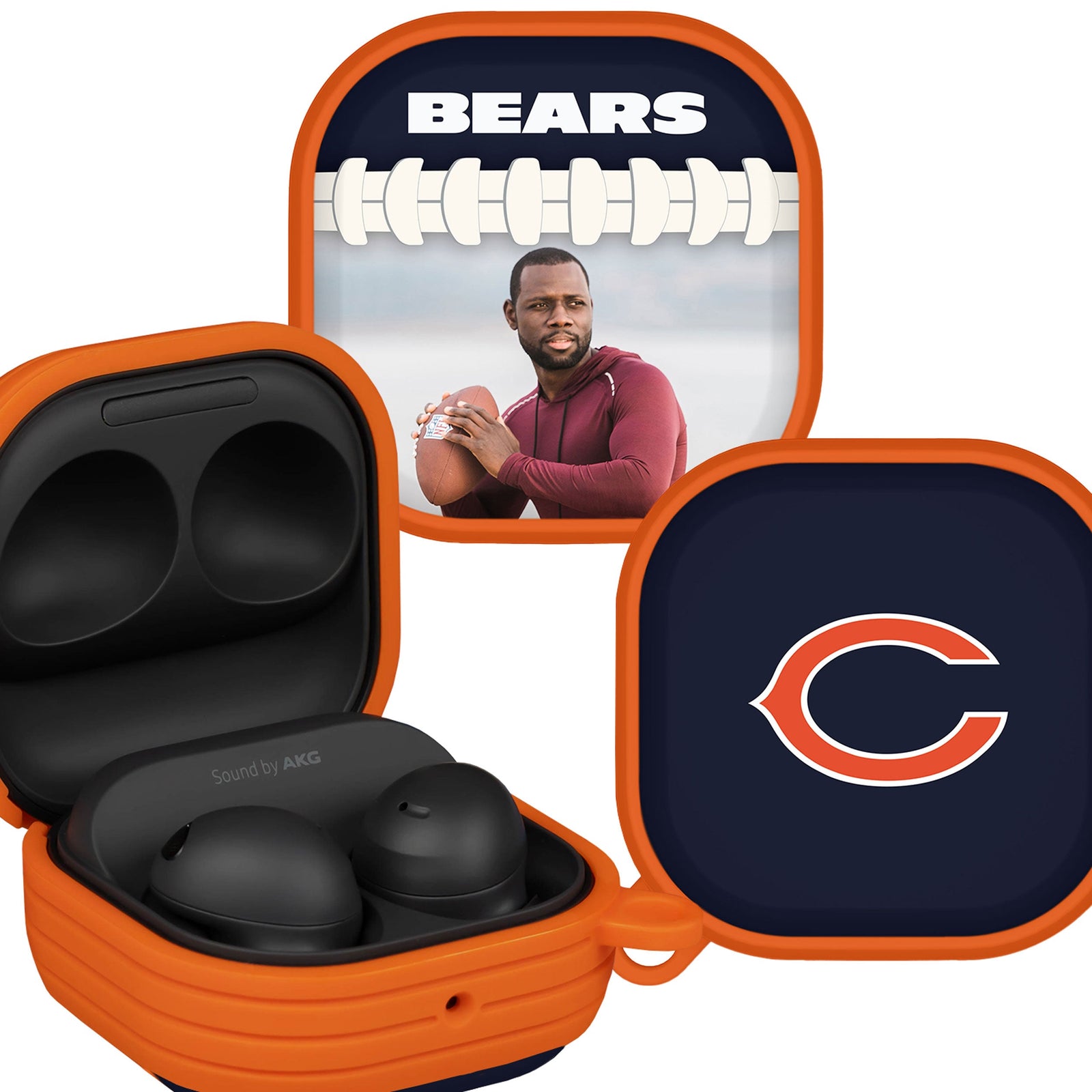 Chicago Bears Custom Photo HDX Samsung Galaxy Buds Pro & Buds Live Case Cover