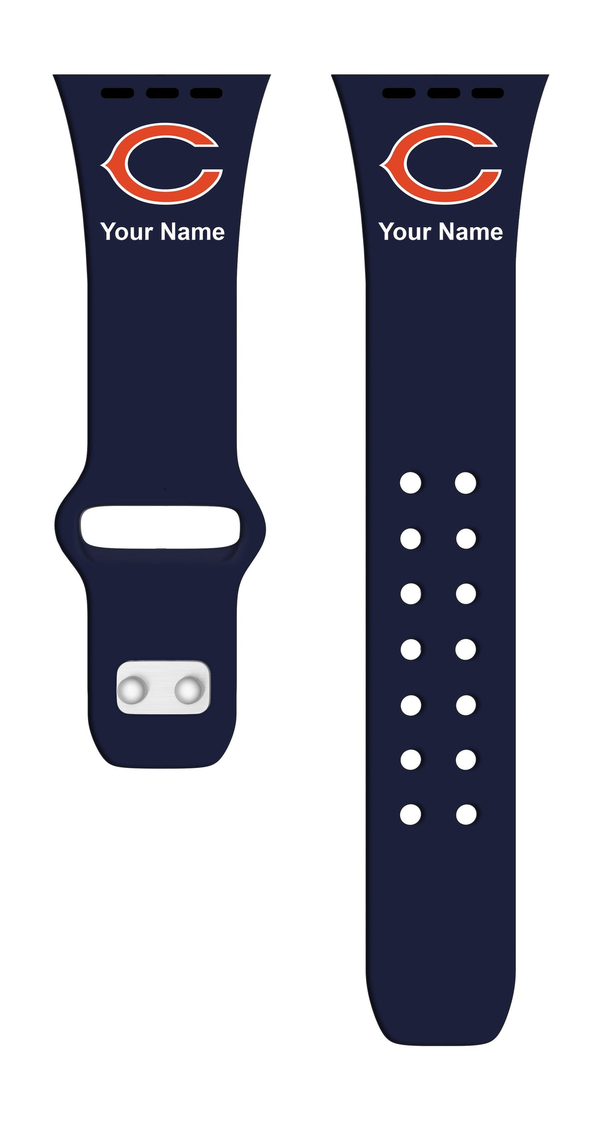 Chicago Bears Custom Name HD Apple Watch Band