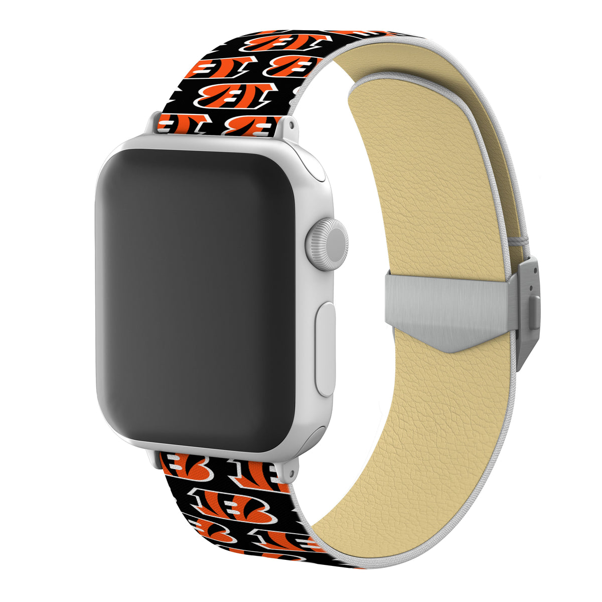 Cincinnati Bengals Full Print Watch Band With Engraved Buckle - AffinityBands
