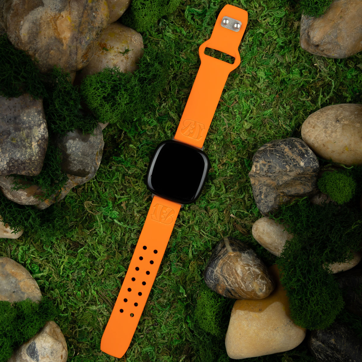 Game Time Cincinnati Bengals Engraved Silicone Sport Fitbit Watch Band