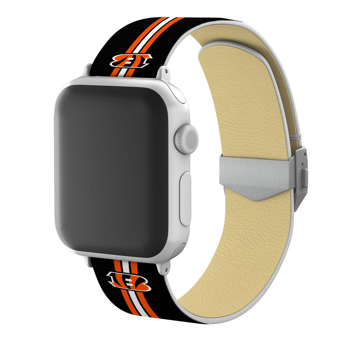 Cincinnati Bengals Full Print Watch Band With Engraved Buckle - AffinityBands