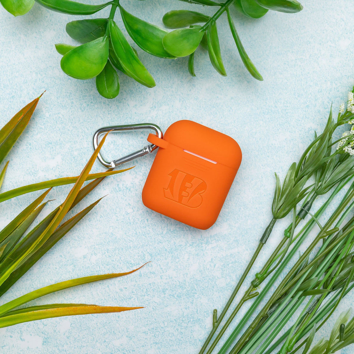 Game Time Cincinnati Bengals Engraved Silicone AirPods Case Cover