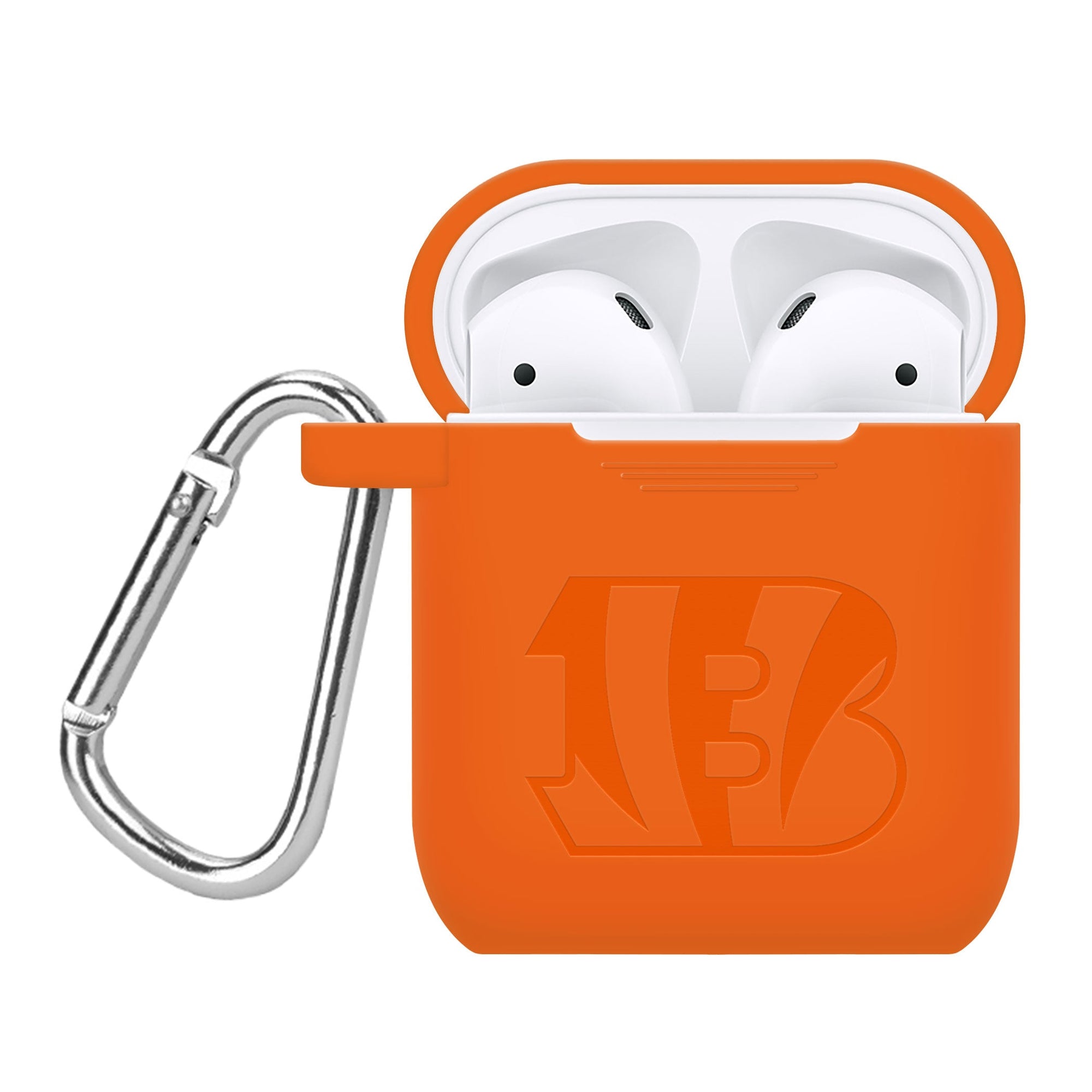 Game Time Cincinnati Bengals Engraved Silicone AirPods Case Cover