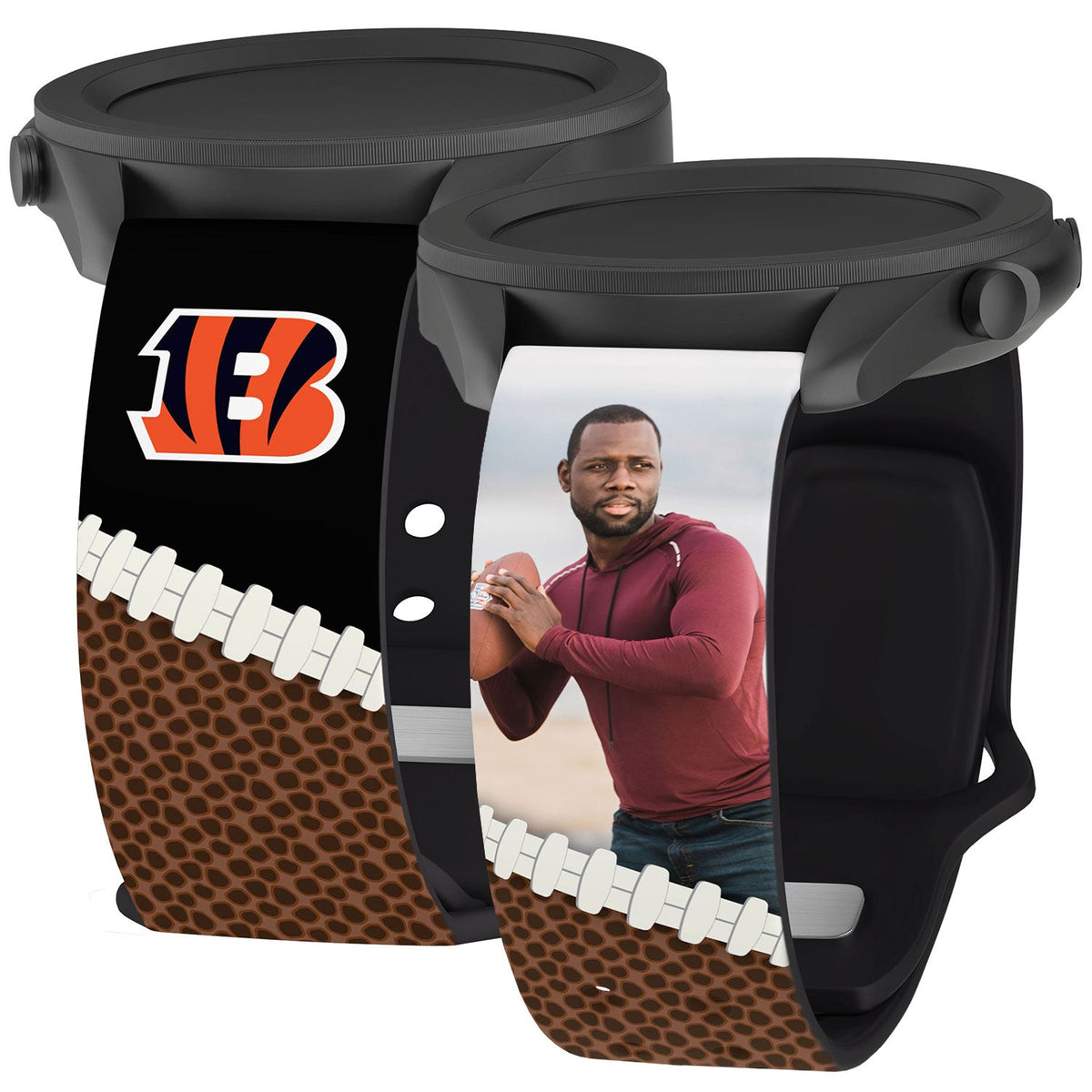 Cincinnati Bengals Custom Photo HD Samsung Galaxy Watch Band