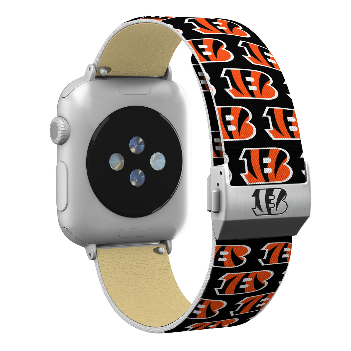 Cincinnati Bengals Full Print Watch Band With Engraved Buckle - AffinityBands