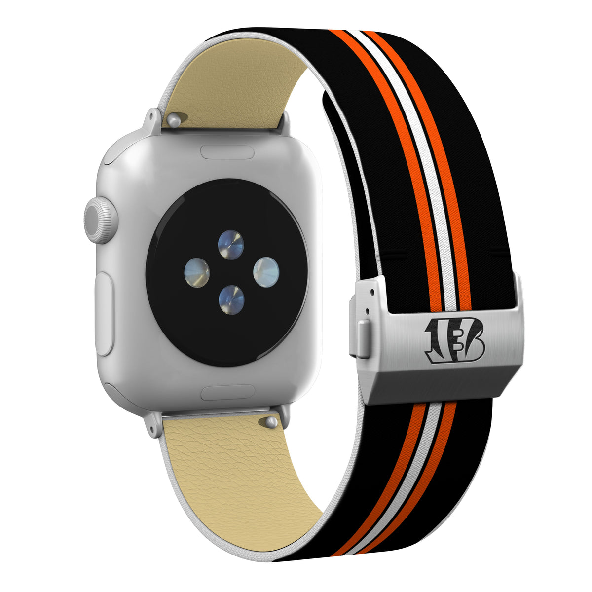 Cincinnati Bengals Full Print Watch Band With Engraved Buckle - AffinityBands