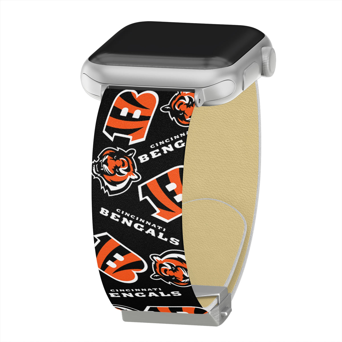 Game Time Cincinnati Bengals Signature Series Apple Watch Band With Engraved Buckle
