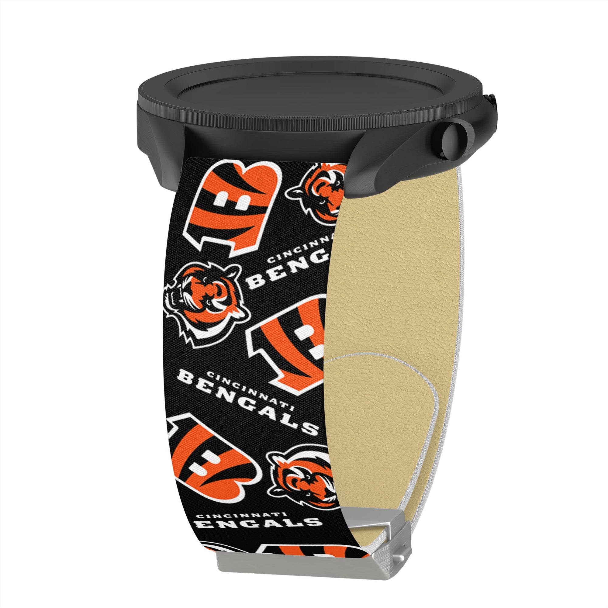 Game Time Cincinnati Bengals Signature Series Quick Change Watch Band With Engraved Buckle