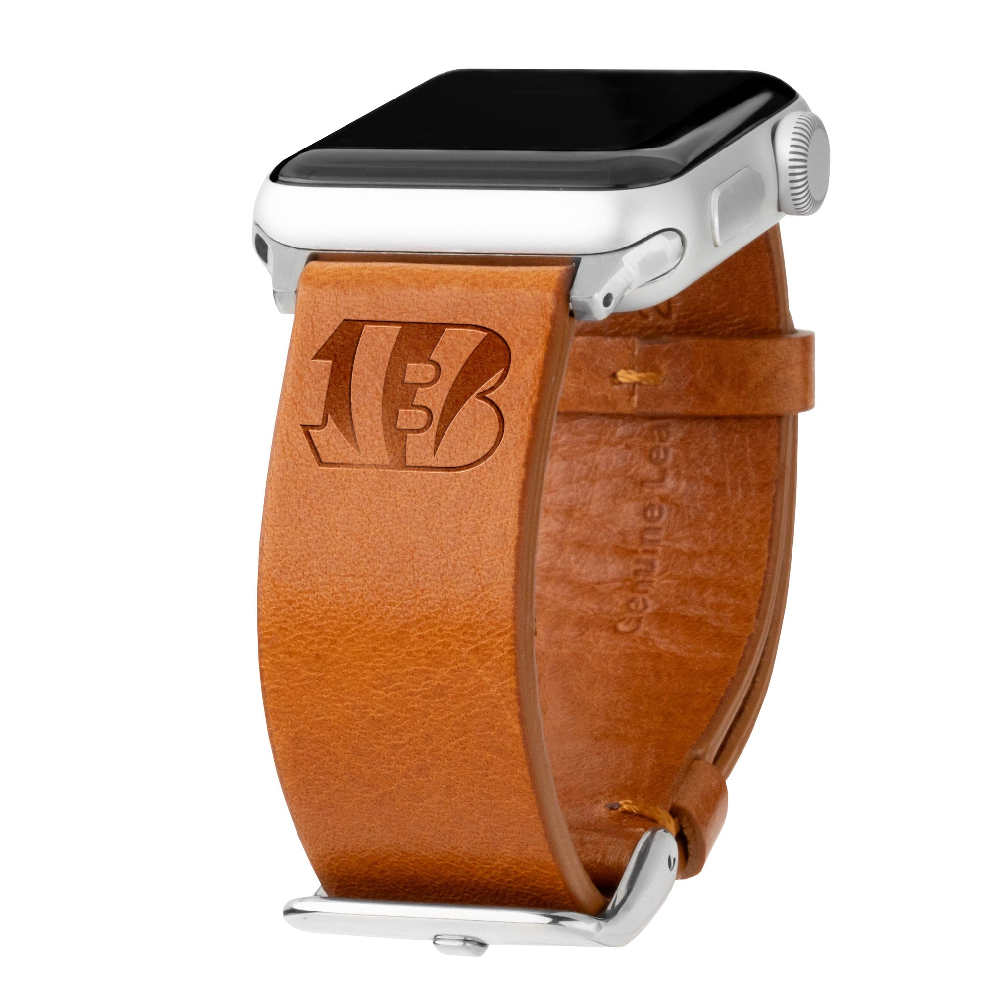 Game Time Cincinnati Bengals Leather Apple Watch Band